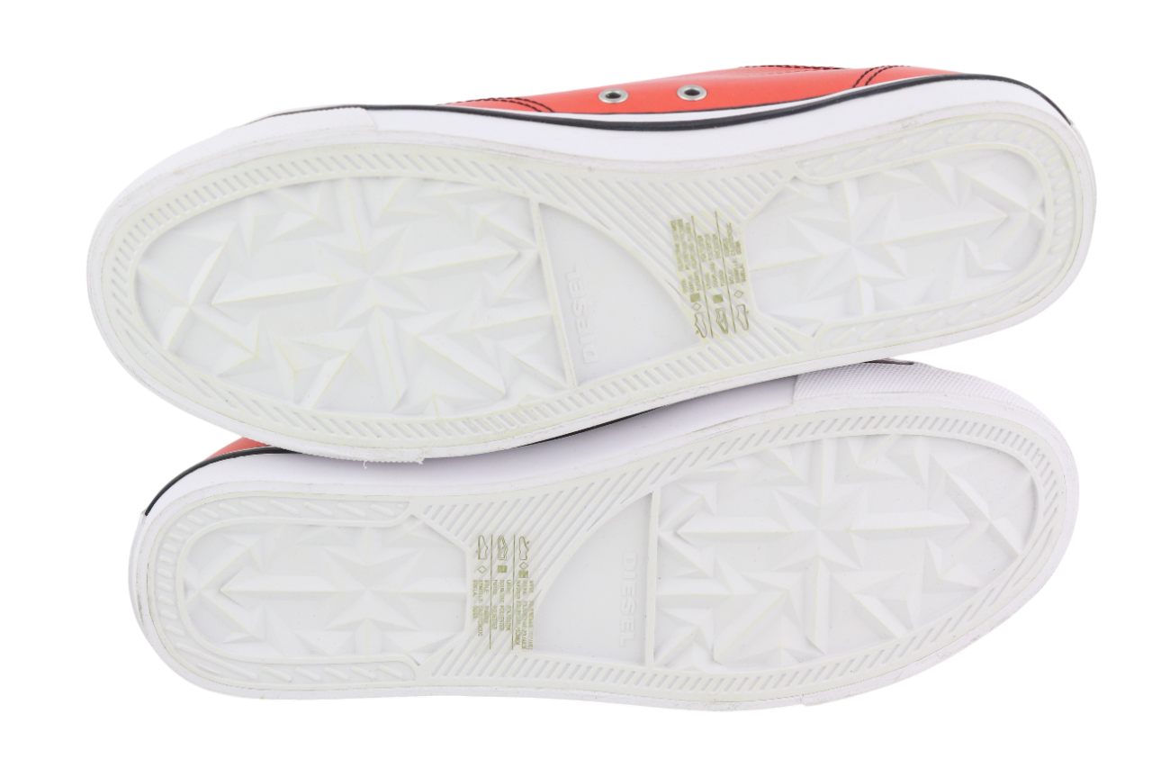 DIESEL S-Athos žemo lygio vyriški sportbačiai, EU43, raudoni, dengti žemu pamušalu, RRP 160 € 