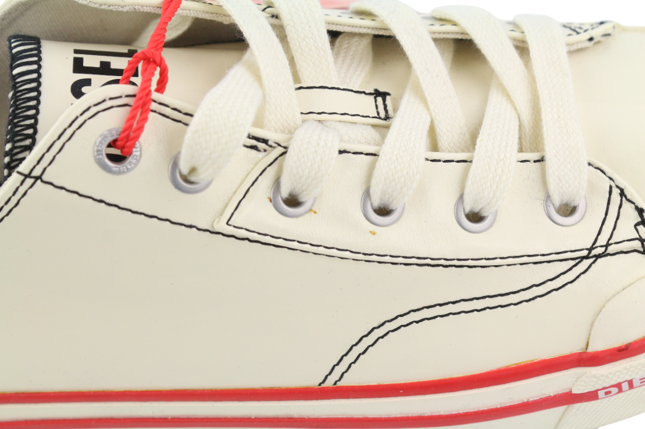 DIESEL S-Athos žemakulniai vyriški sportbačiai, 44 dydžio, balti, suvarstomi, RRP 160 € 