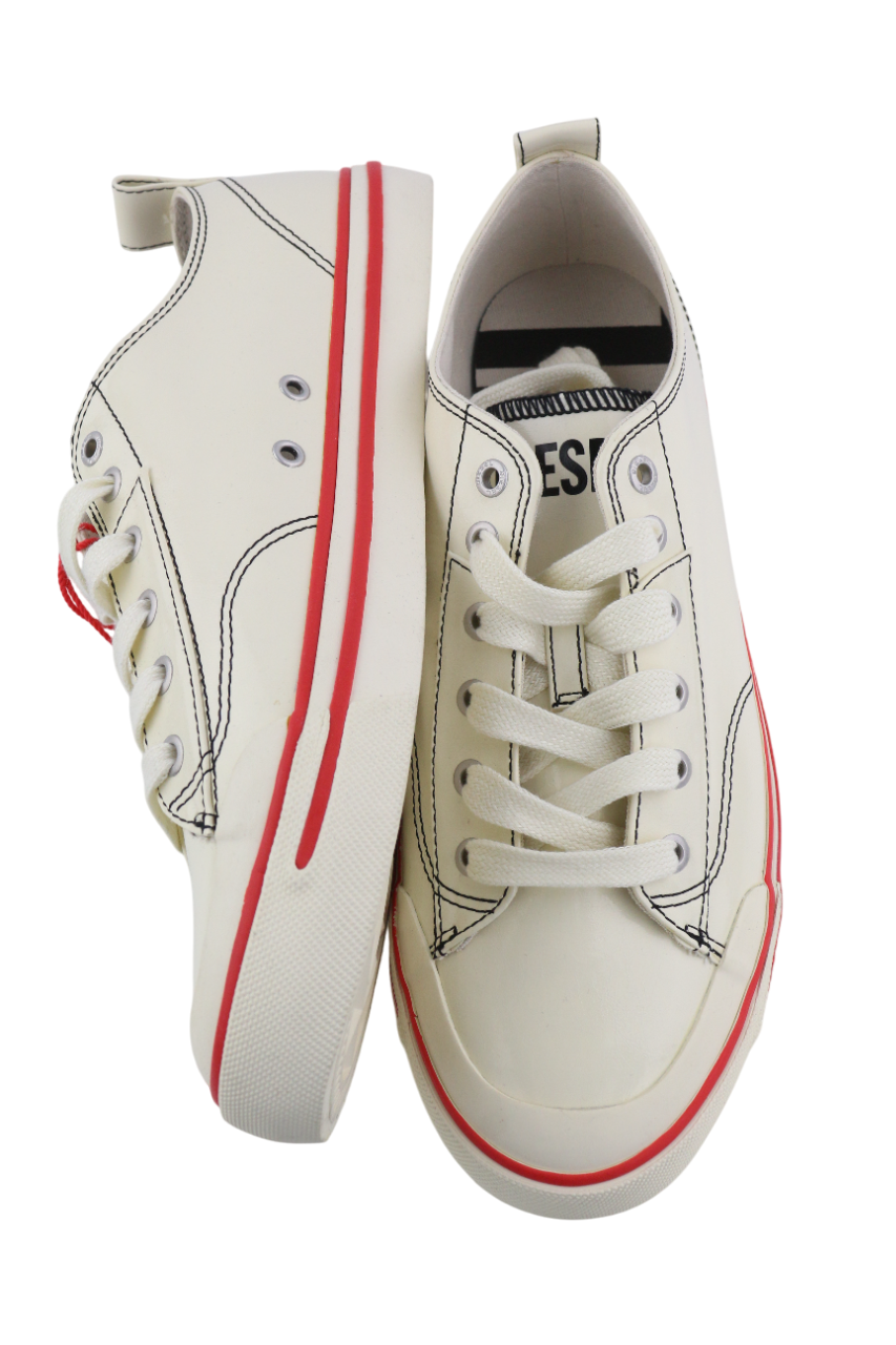 DIESEL S-Athos žemakulniai vyriški sportbačiai, 44 dydžio, balti, suvarstomi, RRP 160 € 