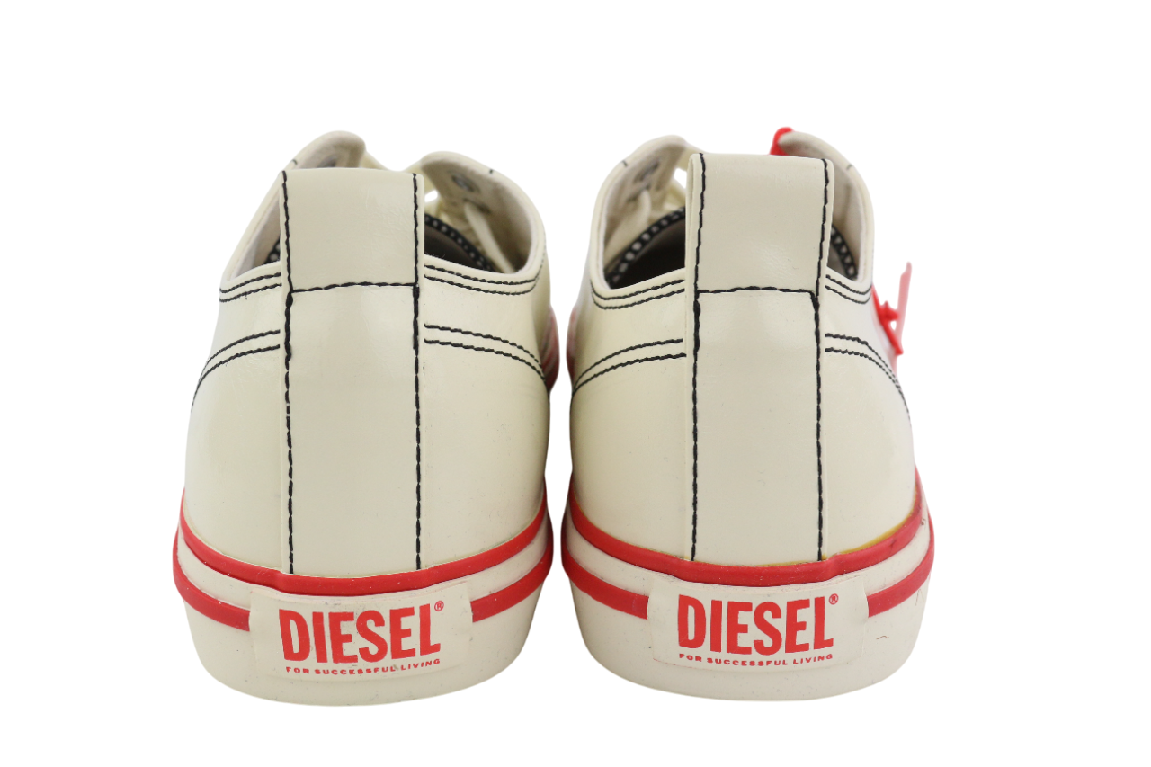 DIESEL S-Athos žemakulniai vyriški sportbačiai, 44 dydžio, balti, suvarstomi, RRP 160 € 
