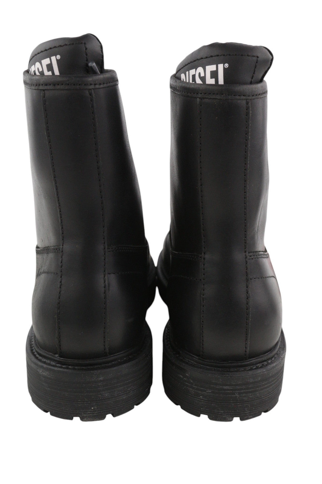 DIESEL D-Alabhama CB vyriški batai, juodos odos, 44 dydis, RRP295, su raišteliais, migdolų nosis, tamsiai rudi.