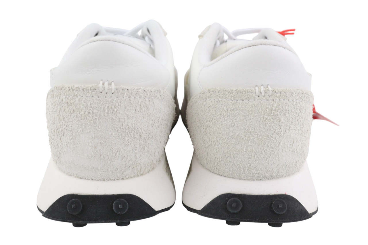 DIESEL S-Racer-Lc vyriški sportbačiai, 41 dydis, balti, odiniai, su nėriniuotais aulais, kaina 195 €. 