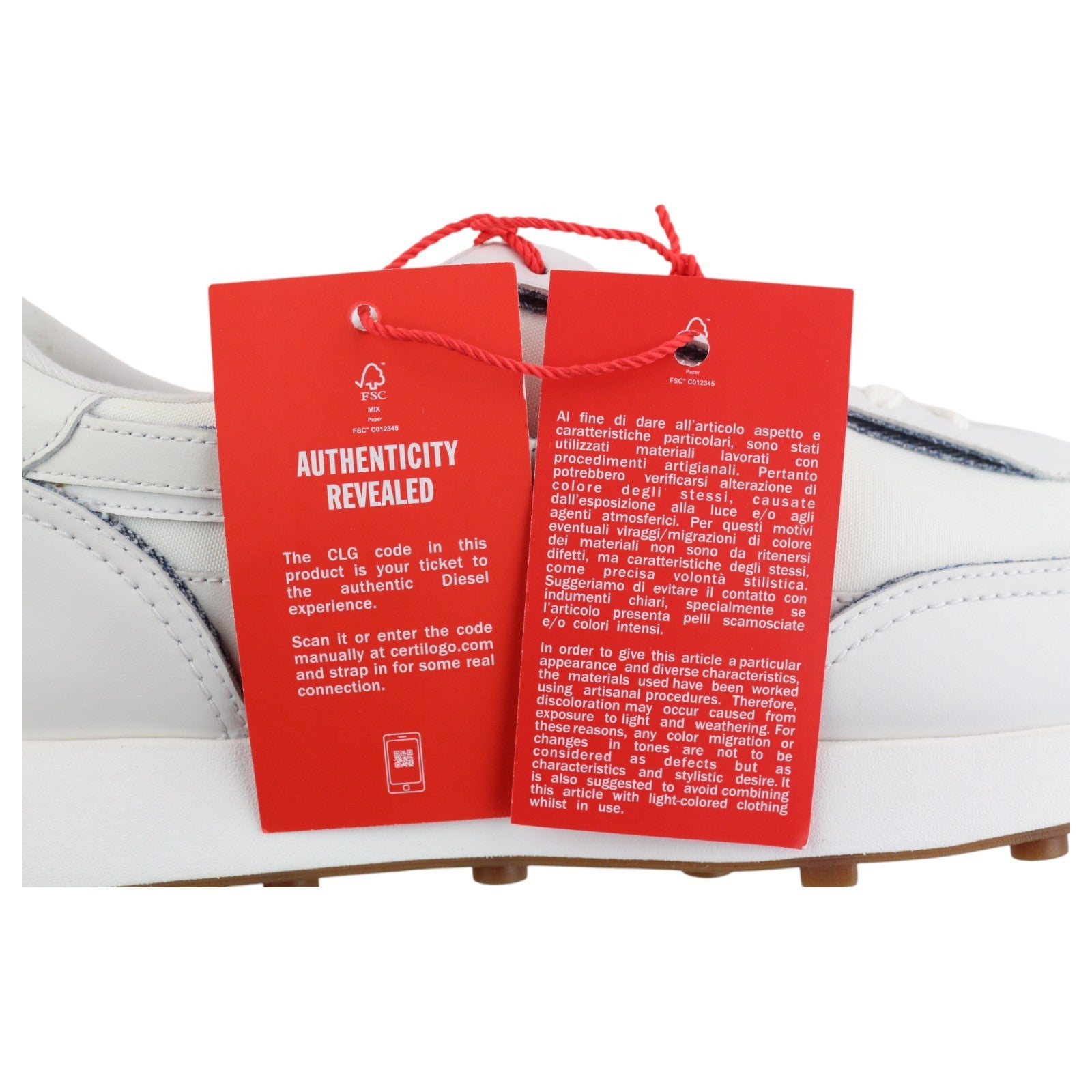 DIESEL S-Racer LC vyriški sportbačiai, balti, zomšos ir odos, EU44, kaina – 195 € 