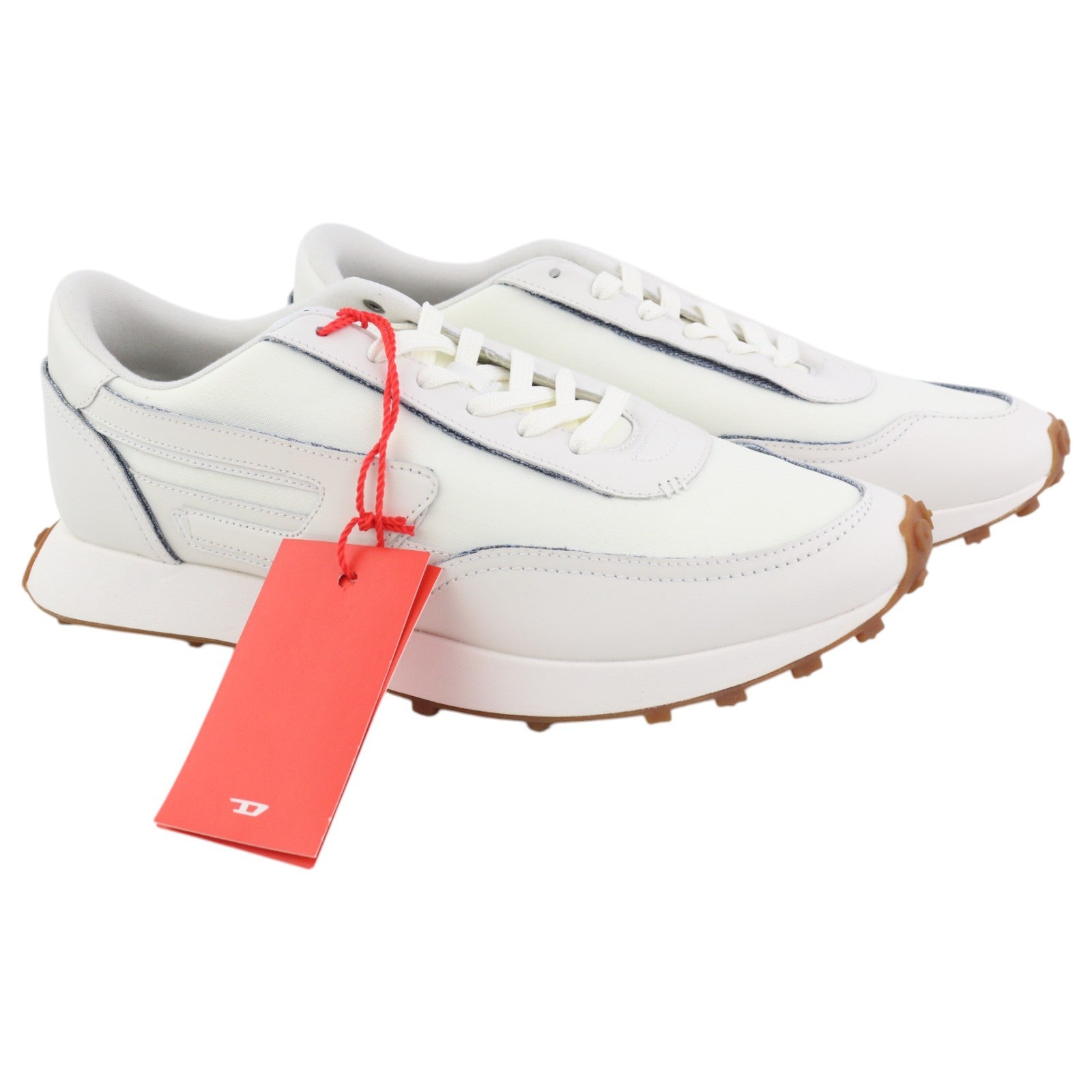 DIESEL S-Racer LC vyriški sportbačiai, balti, zomšos ir odos, EU44, kaina – 195 € 