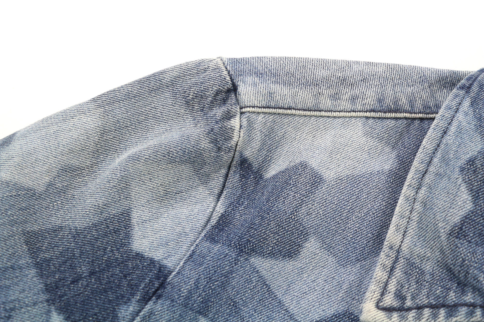 NUDIE JEANS Gudrun Camo džinsinis moteriškas švarkas S mėlynas raštuotas medvilninis skalbtas bomber 