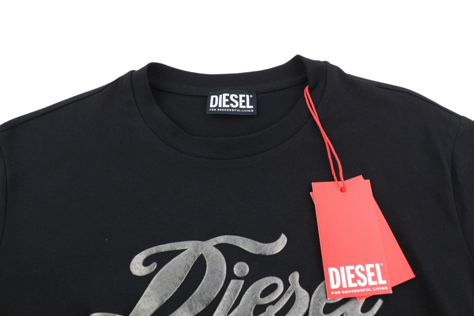 DIESEL D-Egor-New-Ita-Foil moteriška suknelė XS, juoda, trumpomis rankovėmis, trikotažinė, laisvalaikio, mini 