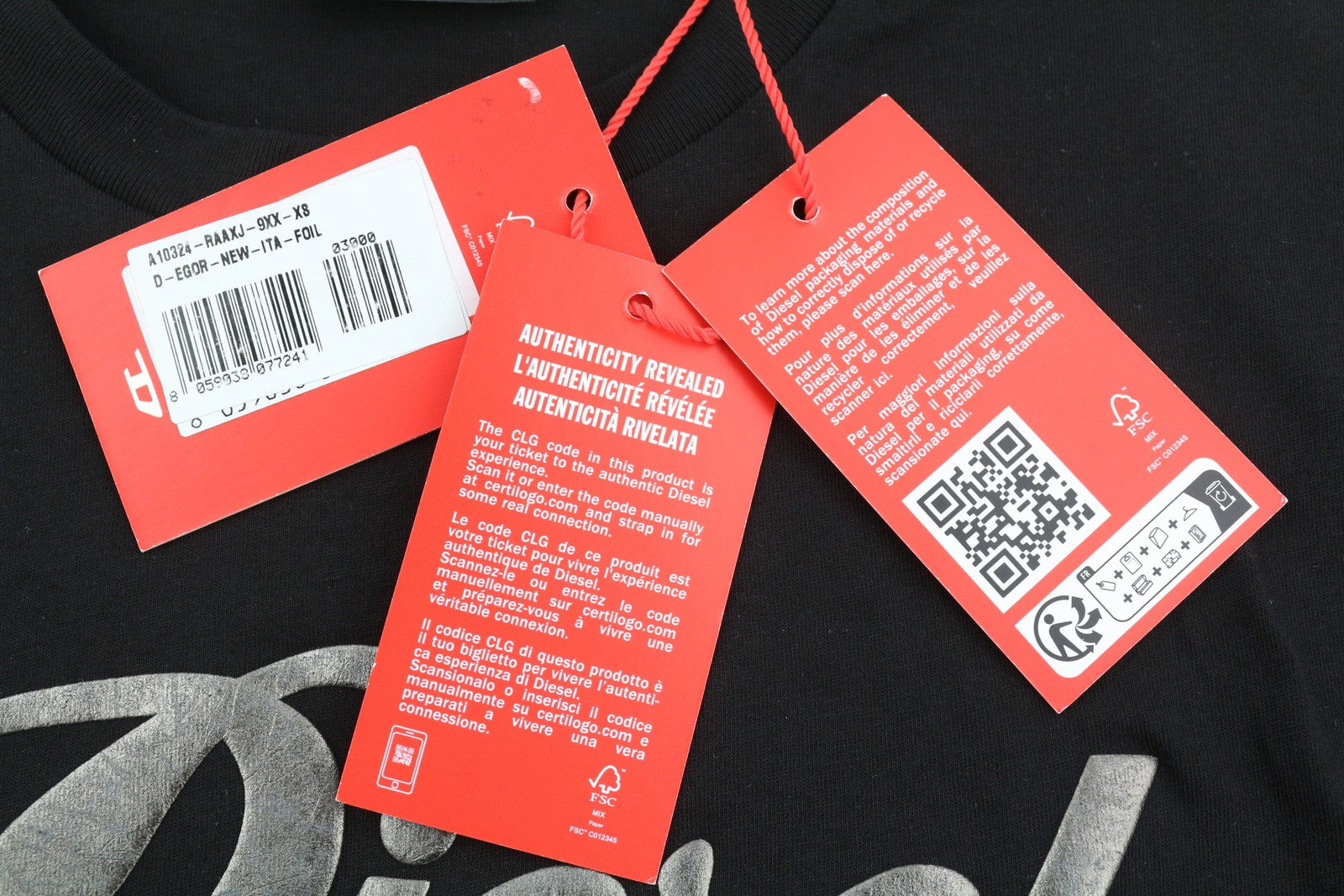 DIESEL D-Egor-New-Ita-Foil moteriška suknelė XS, juoda, trumpomis rankovėmis, trikotažinė, laisvalaikio, mini 