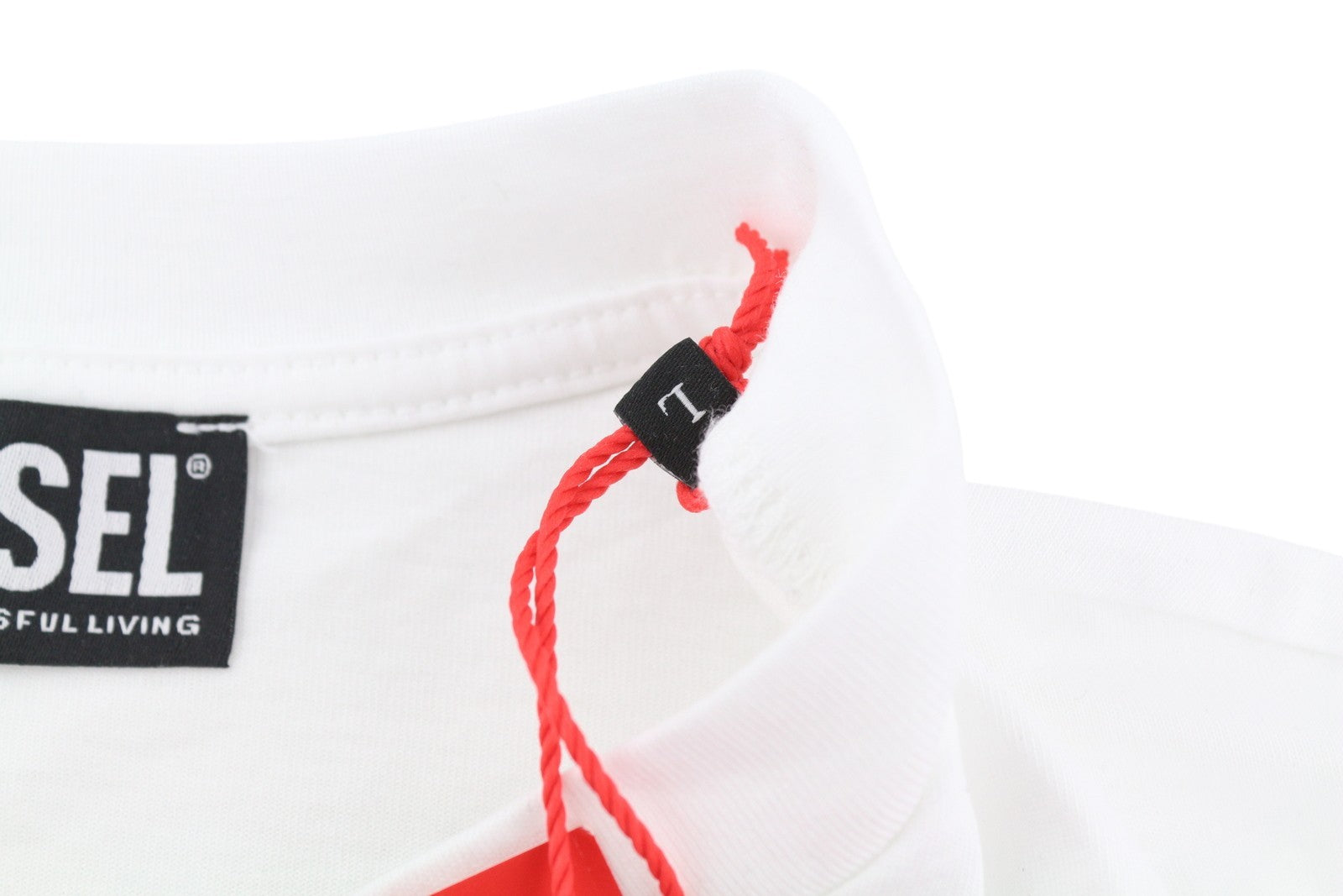 DIESEL D-Egor-New-Ita-Foil moteriška suknelė L balta trumpomis rankovėmis trikotažo laisvalaikio mini suknelė 