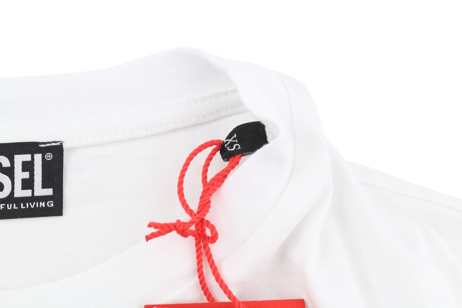 DIESEL D-Egor-New-Ita-Foil moteriška suknelė XS, balta, trumpomis rankovėmis, trikotažo stiliaus, laisvalaikio, mini 