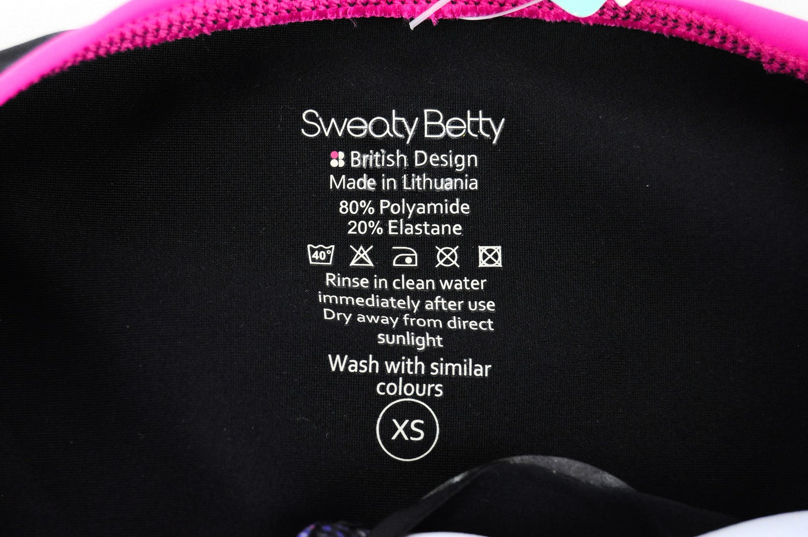 SWEATY BETTY Women's Black Bikini Bottom XS Sculpting Swimwear Stretch Fit