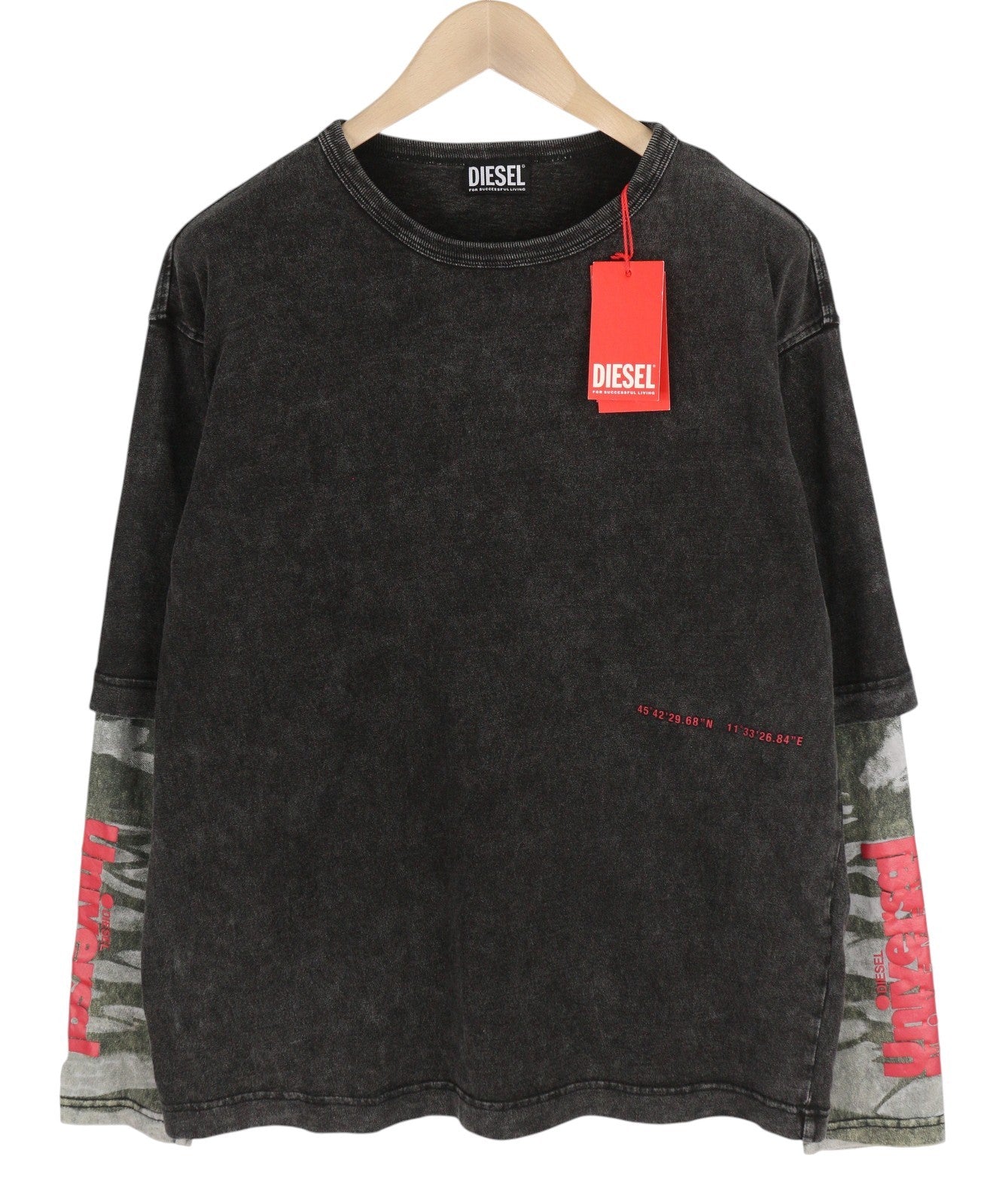 DIESEL T-Schul vyriški marškinėliai S dydžio, juodi, apvalios kaklo iškirptės, rekomenduojama kaina – 195 € 