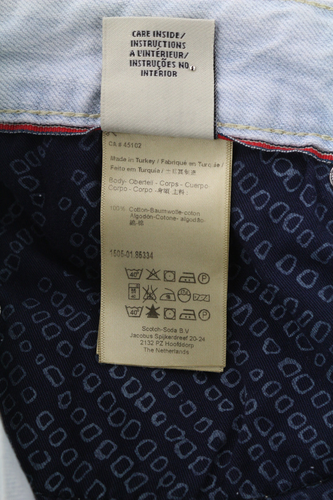 SCOTCH &amp; SODA Ralston vyriški džinsai W28/L32 įprasto kirpimo šviesiai mėlyni, grynos medvilnės 