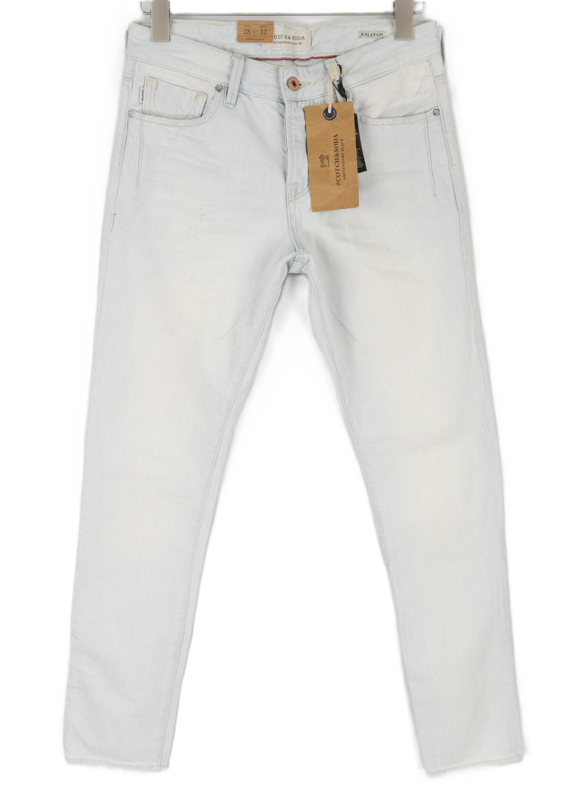 SCOTCH &amp; SODA Ralston vyriški džinsai W28/L32 įprasto kirpimo šviesiai mėlyni, grynos medvilnės 