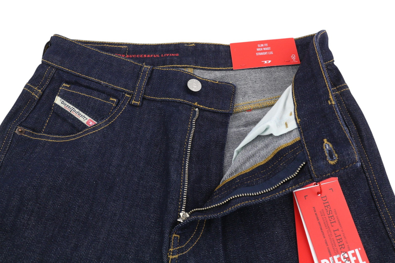 DIESEL 1994 Z9B89 vyriški džinsai W30/L32 Slim Fit tiesaus kirpimo aukštu juosmeniu, mėlyni 