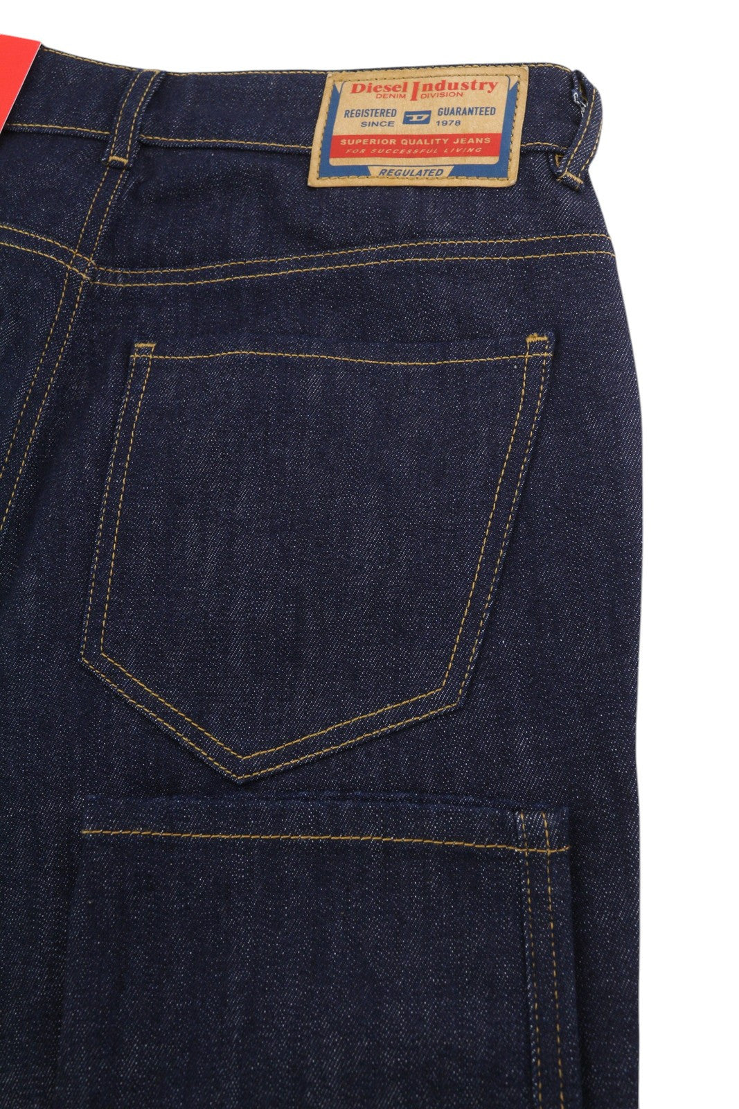 DIESEL 1994 Z9B89 vyriški džinsai W30/L32 Slim Fit tiesaus kirpimo aukštu juosmeniu, mėlyni 