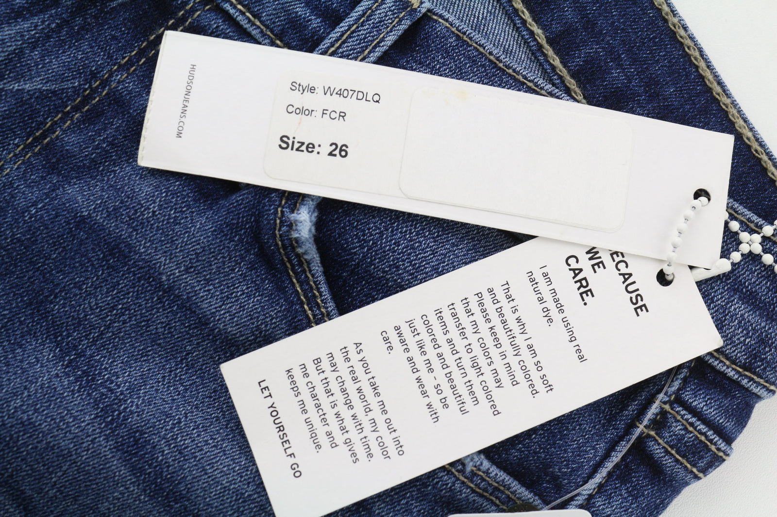 HUDSON Krista Women Jeans W26 Washed Blue Cotton Stretch Super Skinny Fit