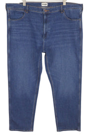 WRANGLER Frontier vyriški džinsai W46/L32, skalbto džinso mėlynumo, laisvo kirpimo, tiesaus kirpimo, su užtrauktuku 