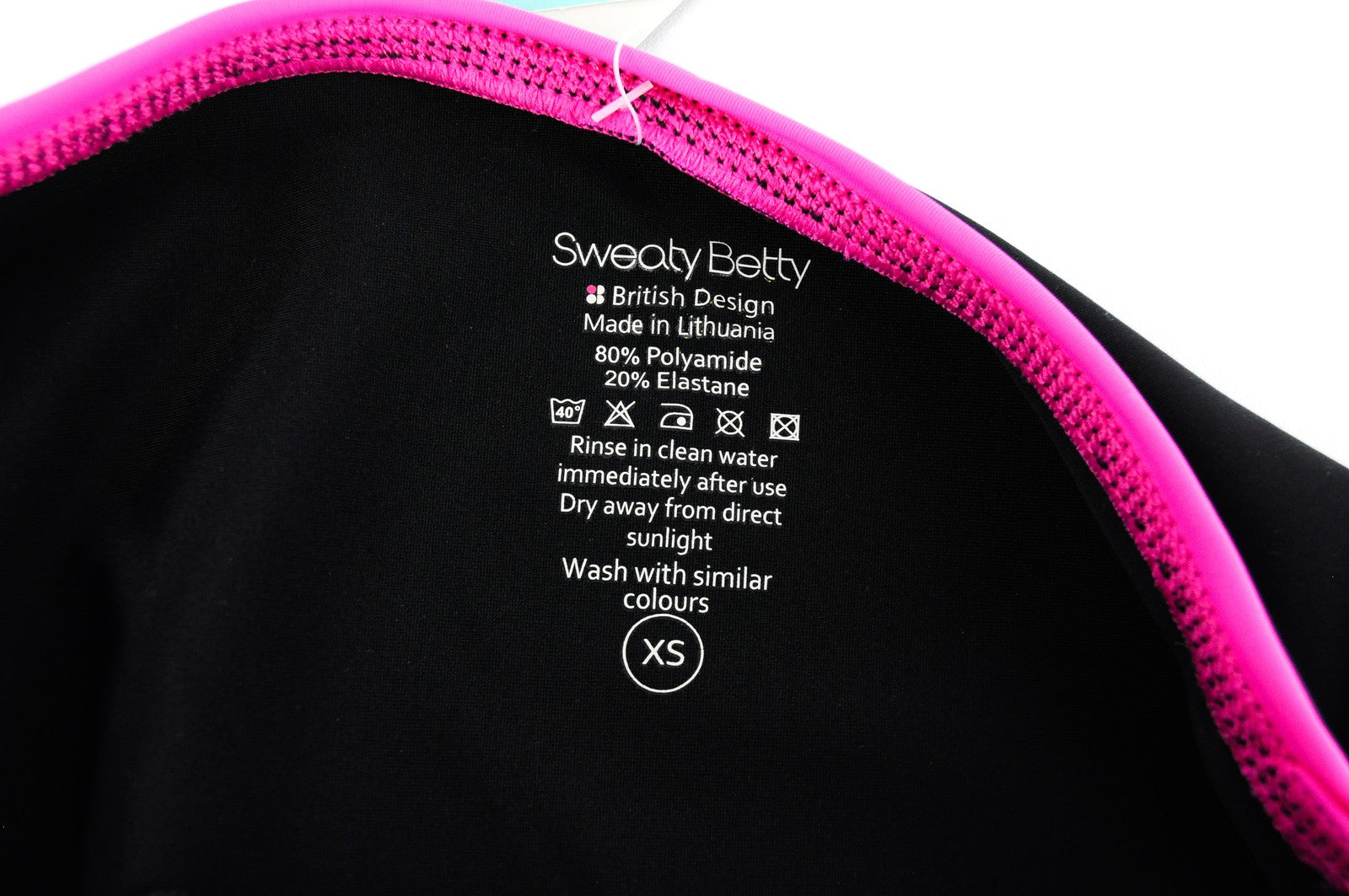 SWEATY BETTY Scuba Women's Bikini Bottom XS Printed Sculpting Stretch Swimwear