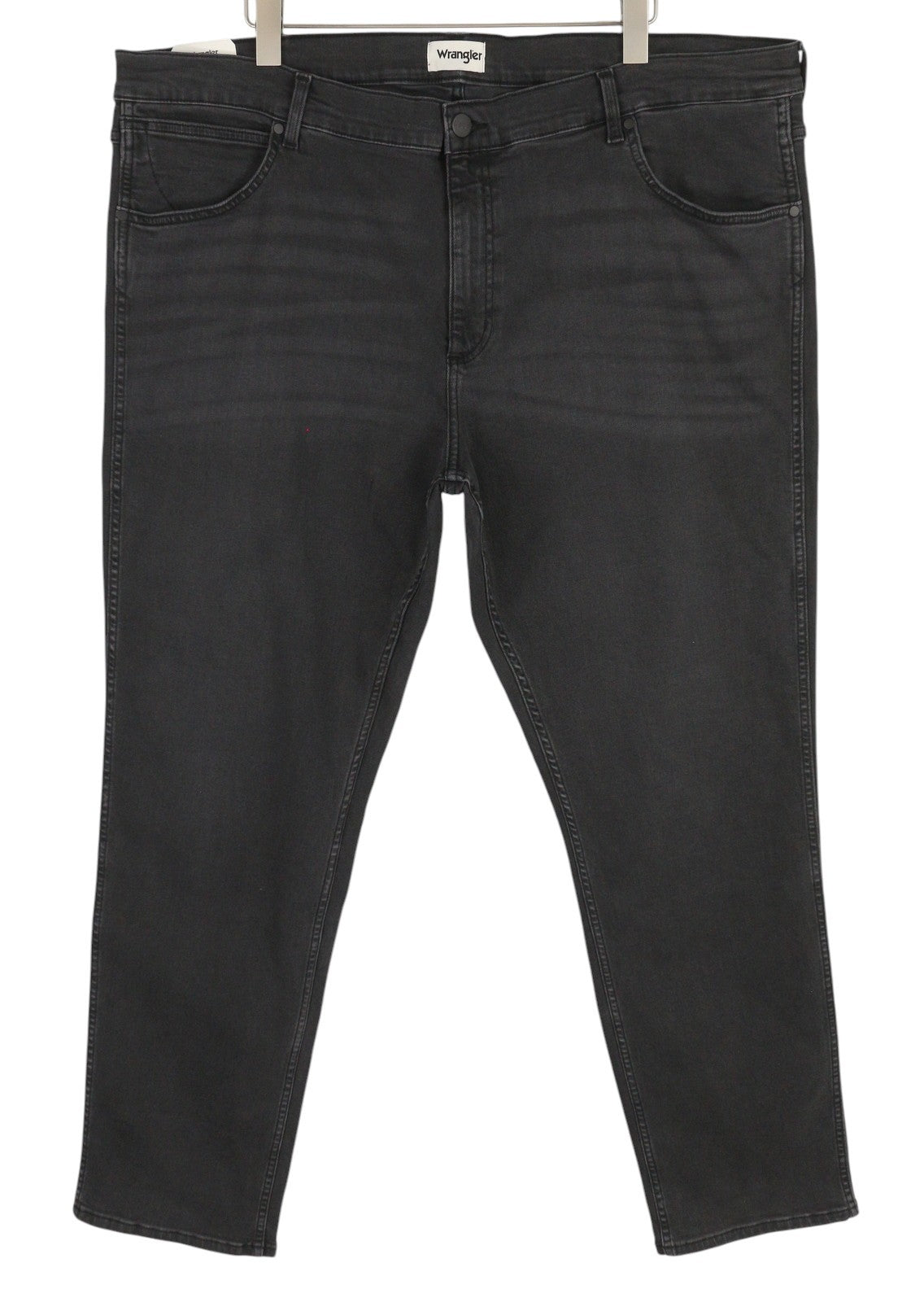 WRANGLER Greensboro Men Jeans W46/L34 Washed Black Denim Regular Straight Fit