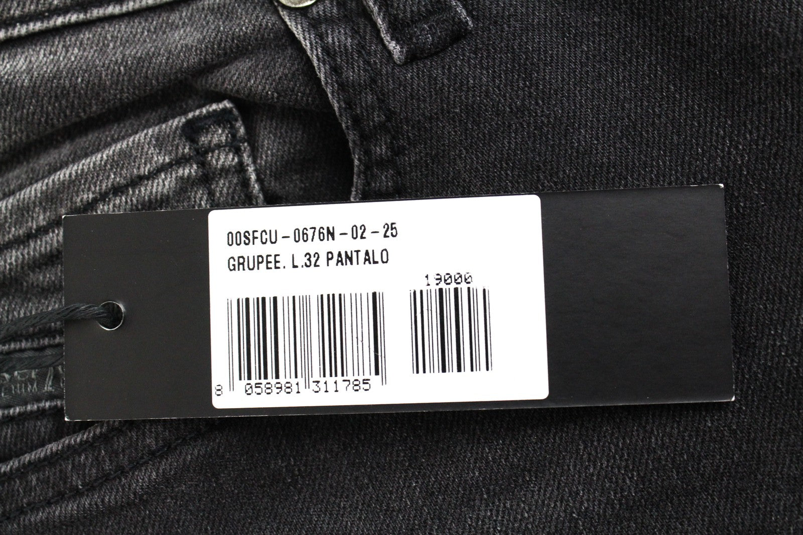 DIESEL Grupee 0676N moteriški džinsai W25/L32 Slim Skinny Cotton Stretch pilki 