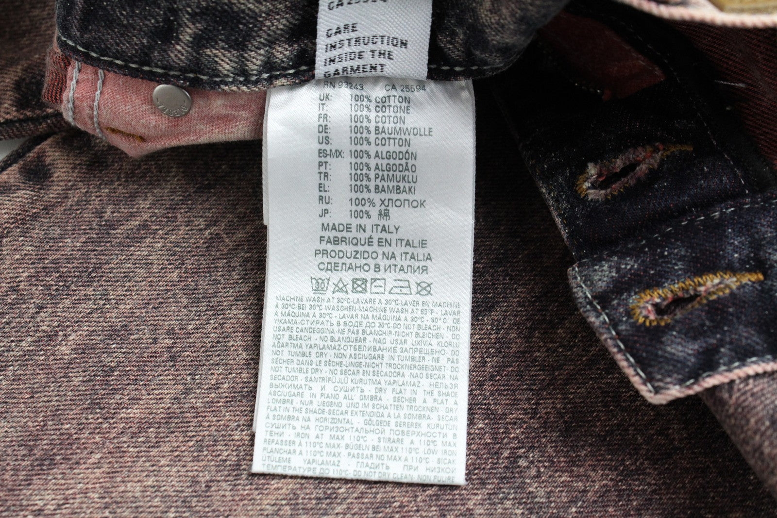 DIESEL Alys 084TS moteriški džinsai W24/L30 tiesūs mergaitėms, medvilniniai, pilki, rožiniai, džinsinio audinio 