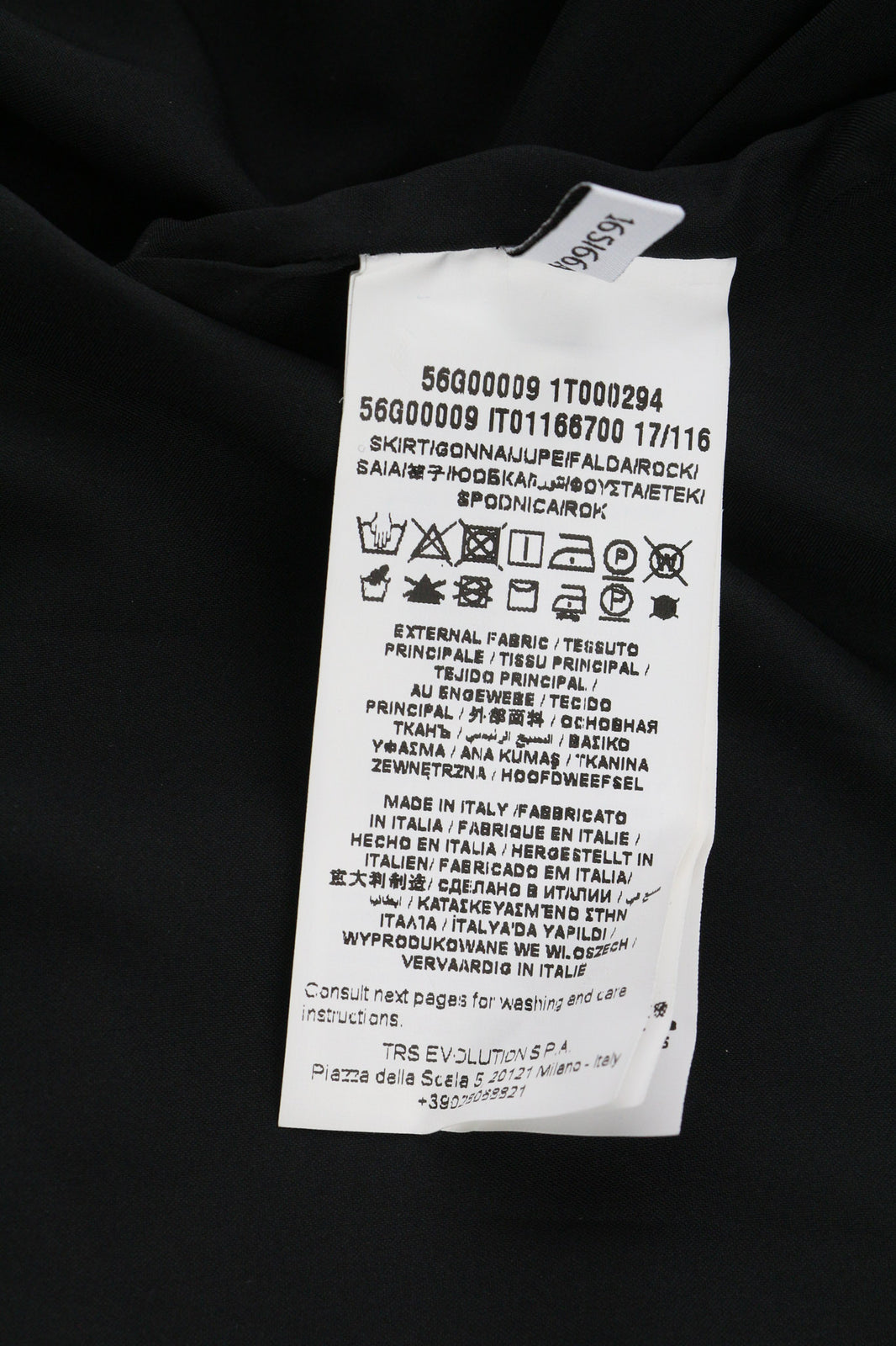 TRUSSARDI JEANS moteriškas sijonas, 40 dydžio, baltas, klostuotas, blizgučiais puoštas trumpas balioninis sijonas. 