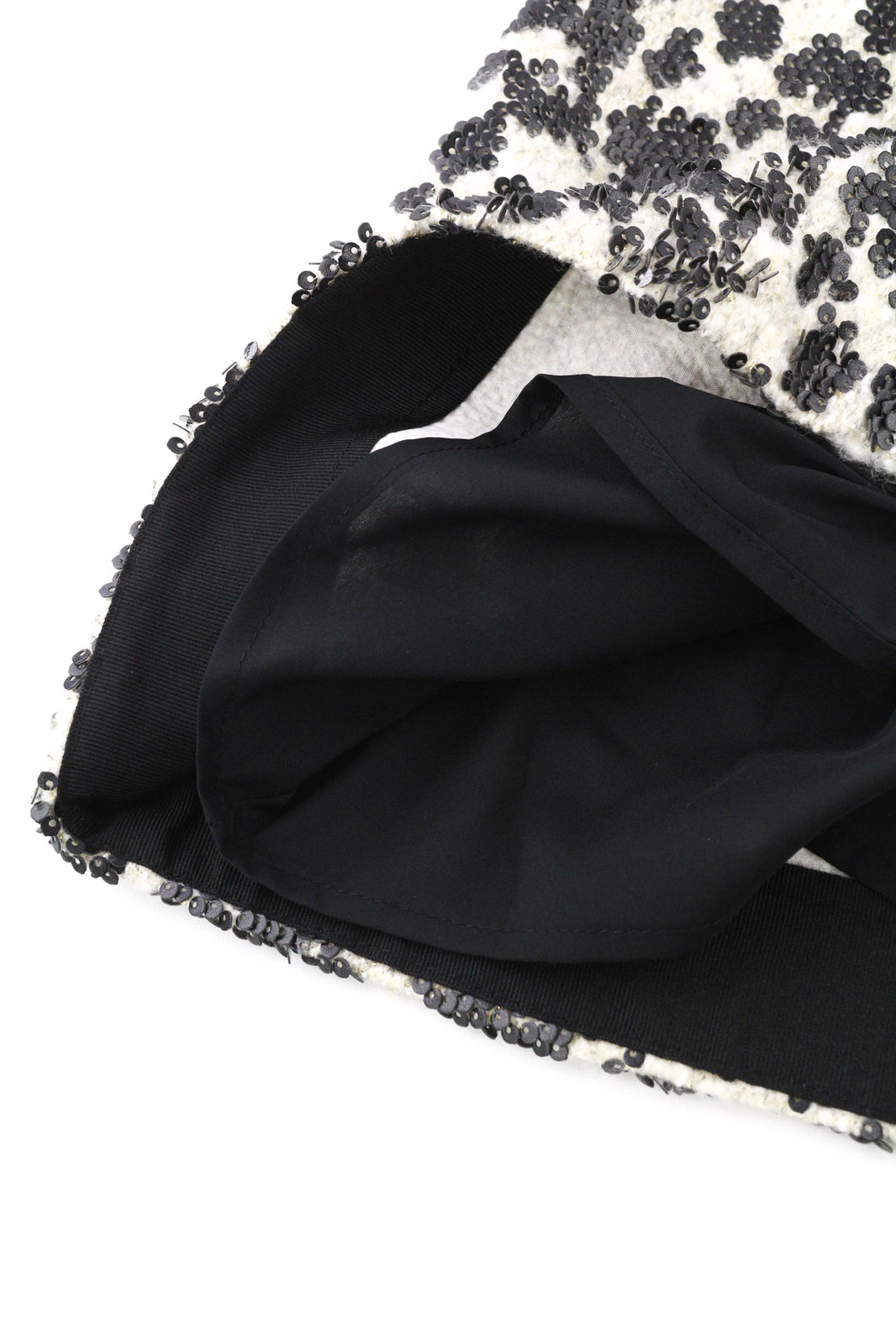 TRUSSARDI JEANS moteriškas sijonas, 40 dydžio, baltas, klostuotas, blizgučiais puoštas trumpas balioninis sijonas. 