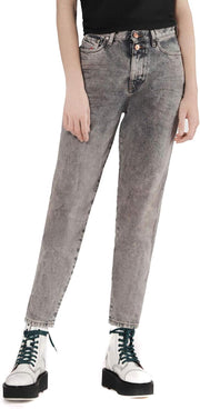 DIESEL Alys 084TS moteriški džinsai W26/L30 tiesaus kirpimo, medvilniniai, pilkai rožiniai, skalbti 