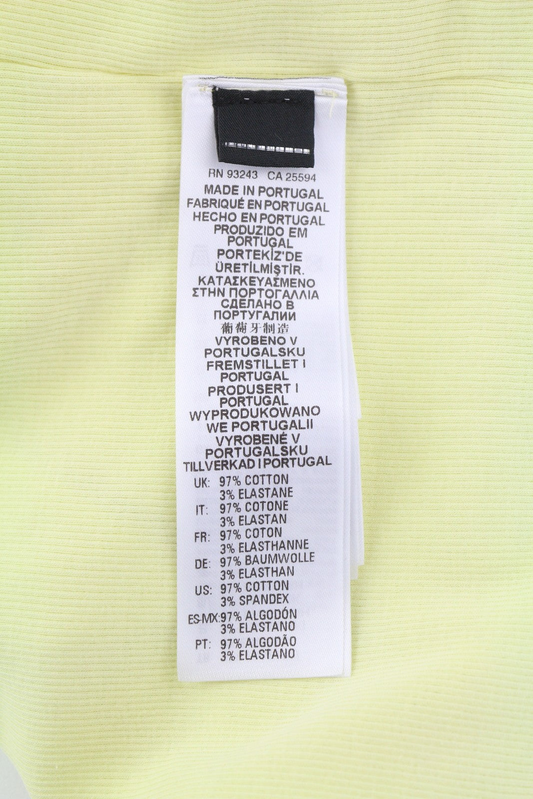 DIESEL T-Ribby-Open moteriški marškinėliai M geltoni kardiganai su sagomis ir trumpais briaunuotais raštais 