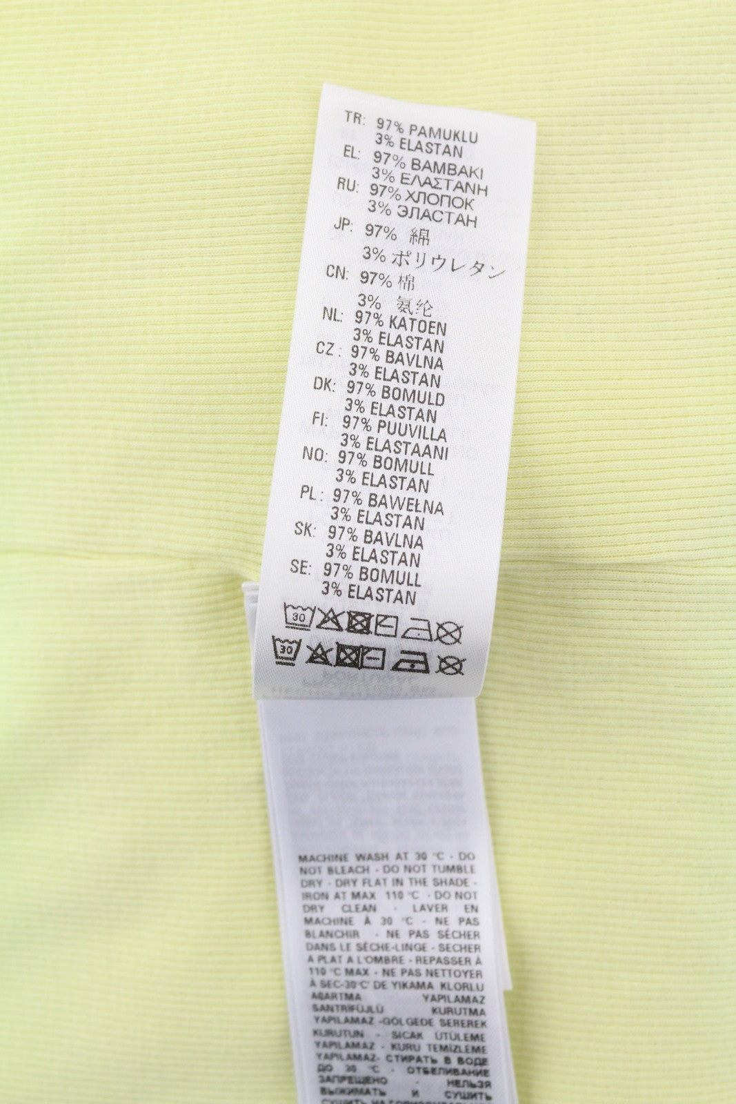 DIESEL T-Ribby-Open moteriški marškinėliai M geltoni kardiganai su sagomis ir trumpais briaunuotais raštais 