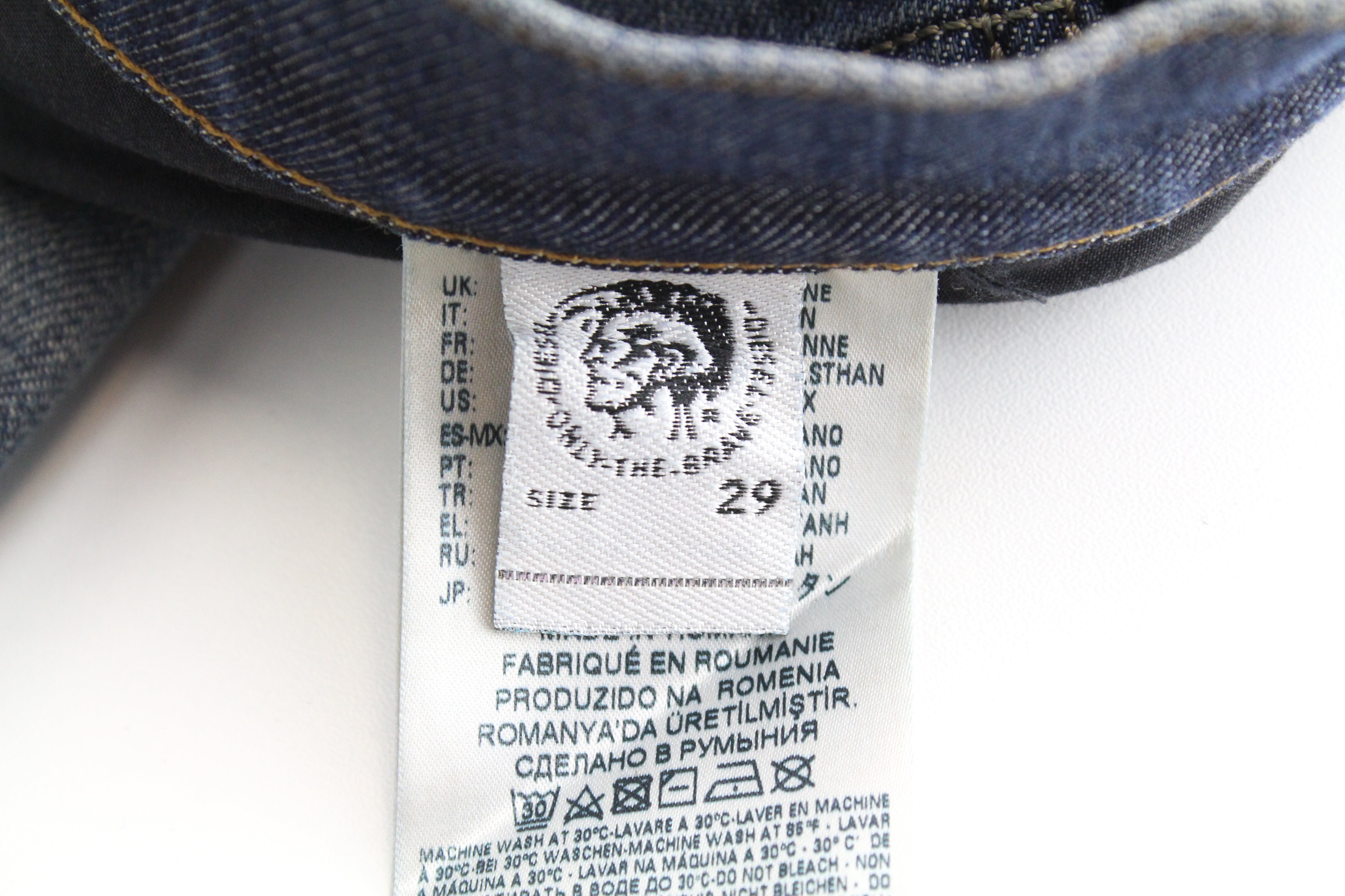 DIESEL D-Eetar 084ZU Men's Jeans W29/L30 Tapered Blue Stretch Wash