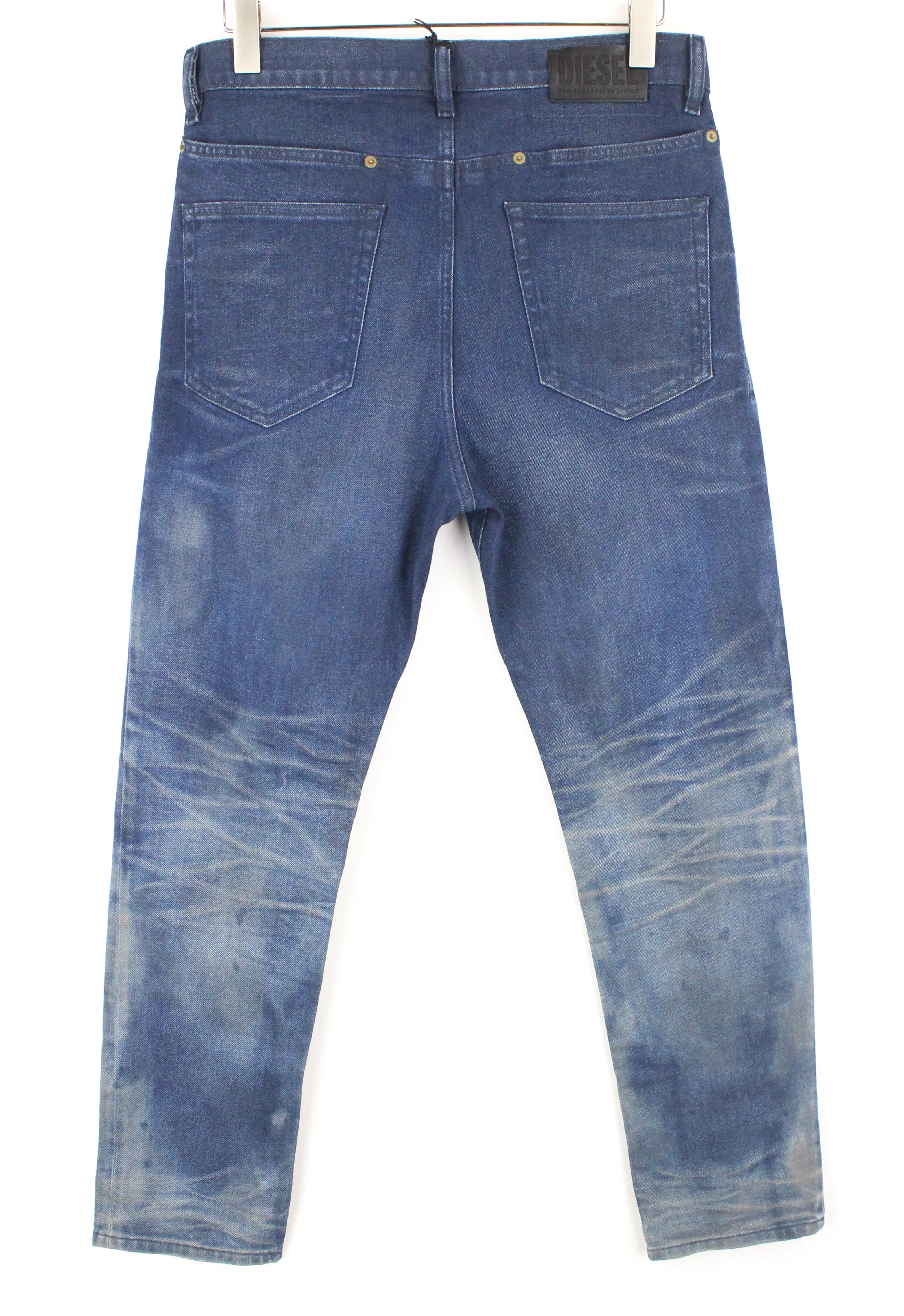 DIESEL D-Eetar 0870I vyriški džinsai W32/L32 siaurėjantys mėlyni tamprūs džinsai 