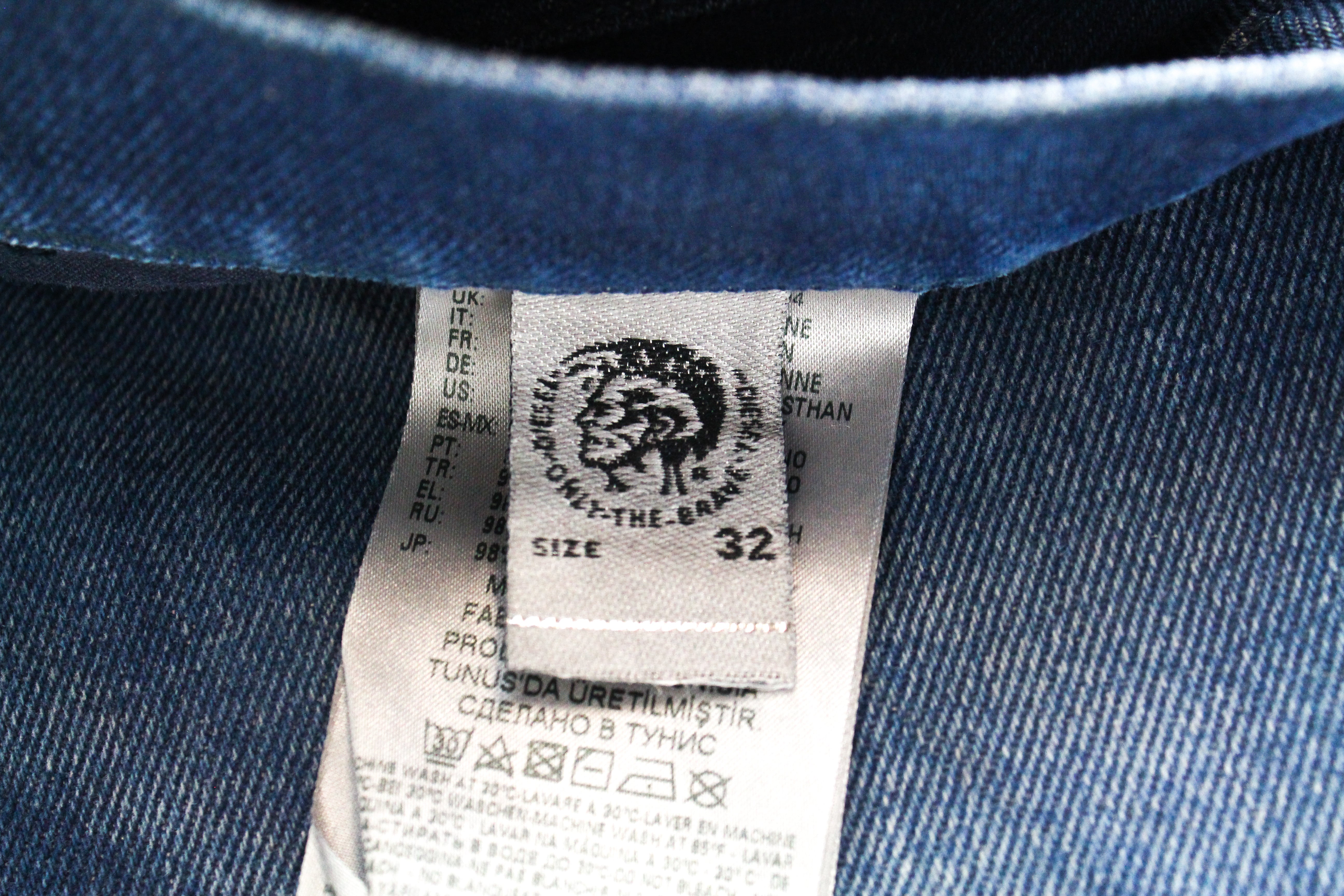 DIESEL D-Eetar 0870I vyriški džinsai W32/L32 siaurėjantys mėlyni tamprūs džinsai 