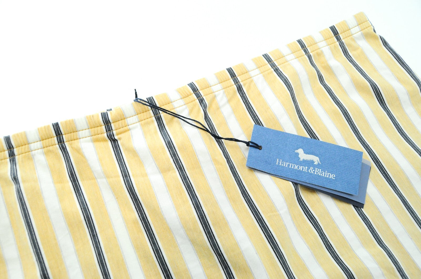 HARMONT & BLAINE Men's ~W33 Orange Striped Swim Shorts Summer Poolwear Beach