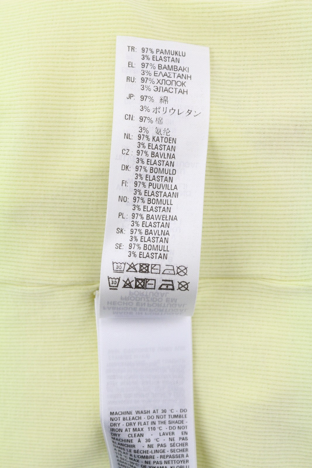 DIESEL T-Ribby-Open moteriški marškinėliai S dydžio geltoni kardiganai su sagomis ir trumpais briaunotais raštais 