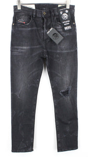 DIESEL D-Eetar 069DV vyriški džinsai W29/L32 siaurėjantys tamprūs pilki su sagomis 