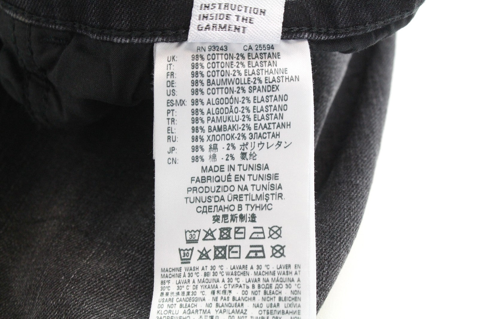 DIESEL D-Eetar 069DV vyriški džinsai W29/L32 siaurėjantys tamprūs pilki su sagomis 