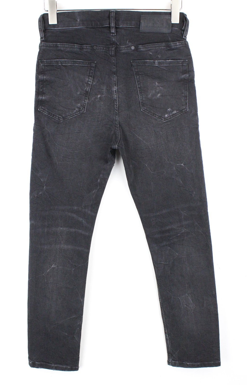 DIESEL D-Eetar 069DV vyriški džinsai W27/L30 siaurėjantys, plėšyti, tamprūs, pilki berniukams 
