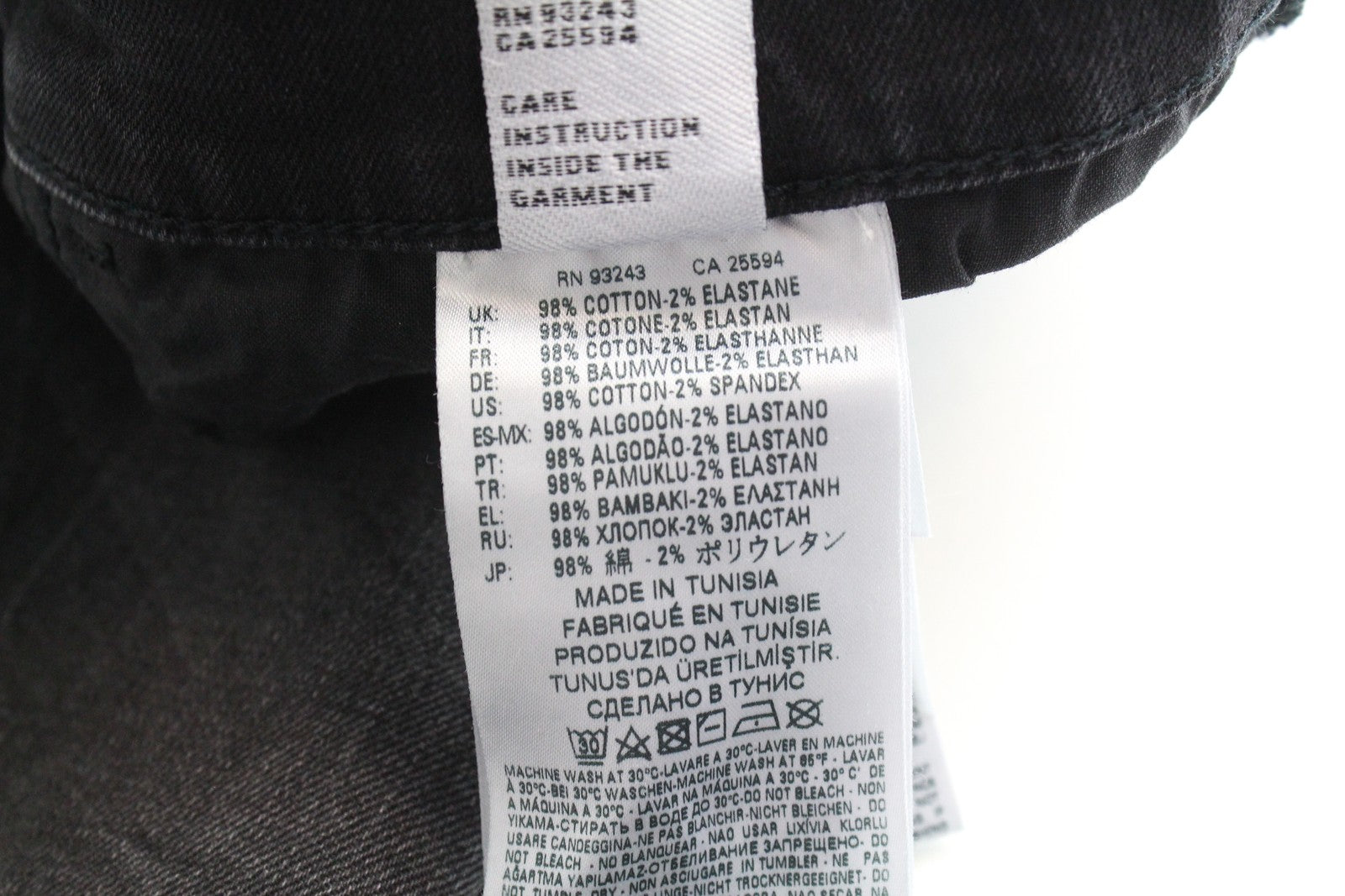 DIESEL D-Eetar 069DV vyriški džinsai W29/L30 siaurėjantys, plėšyti, tamprūs, pilki 