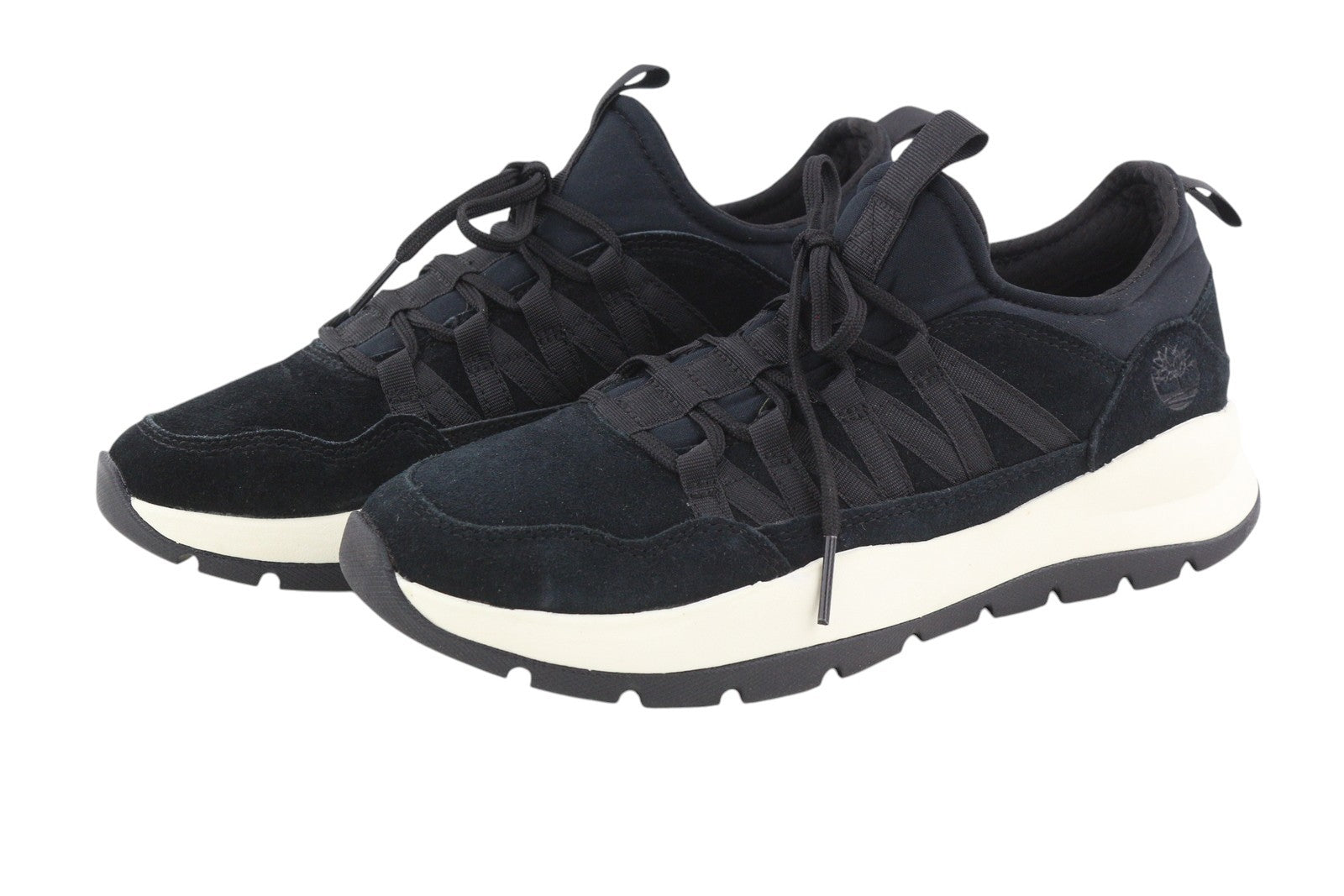 TIMBERLAND A24S9 vyriški sportbačiai EU41.5 EU42 juodi zomšiniai odiniai sportbačiai su raišteliais 