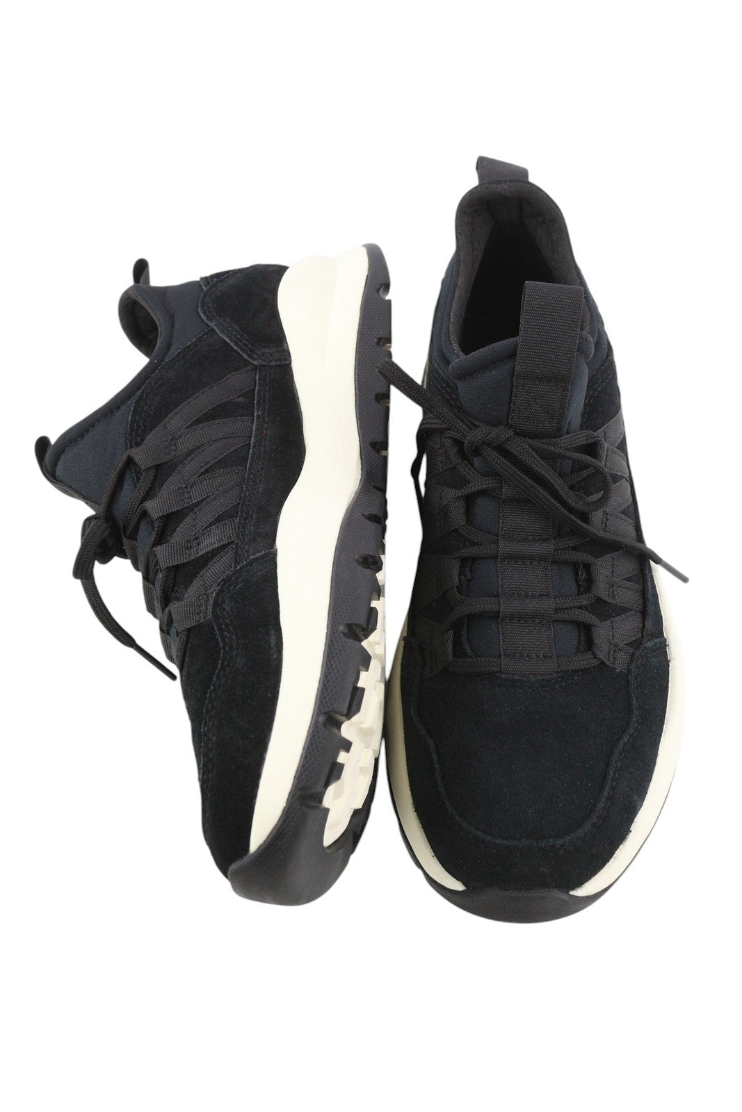 TIMBERLAND A24S9 vyriški sportbačiai EU41.5 EU42 juodi zomšiniai odiniai sportbačiai su raišteliais 