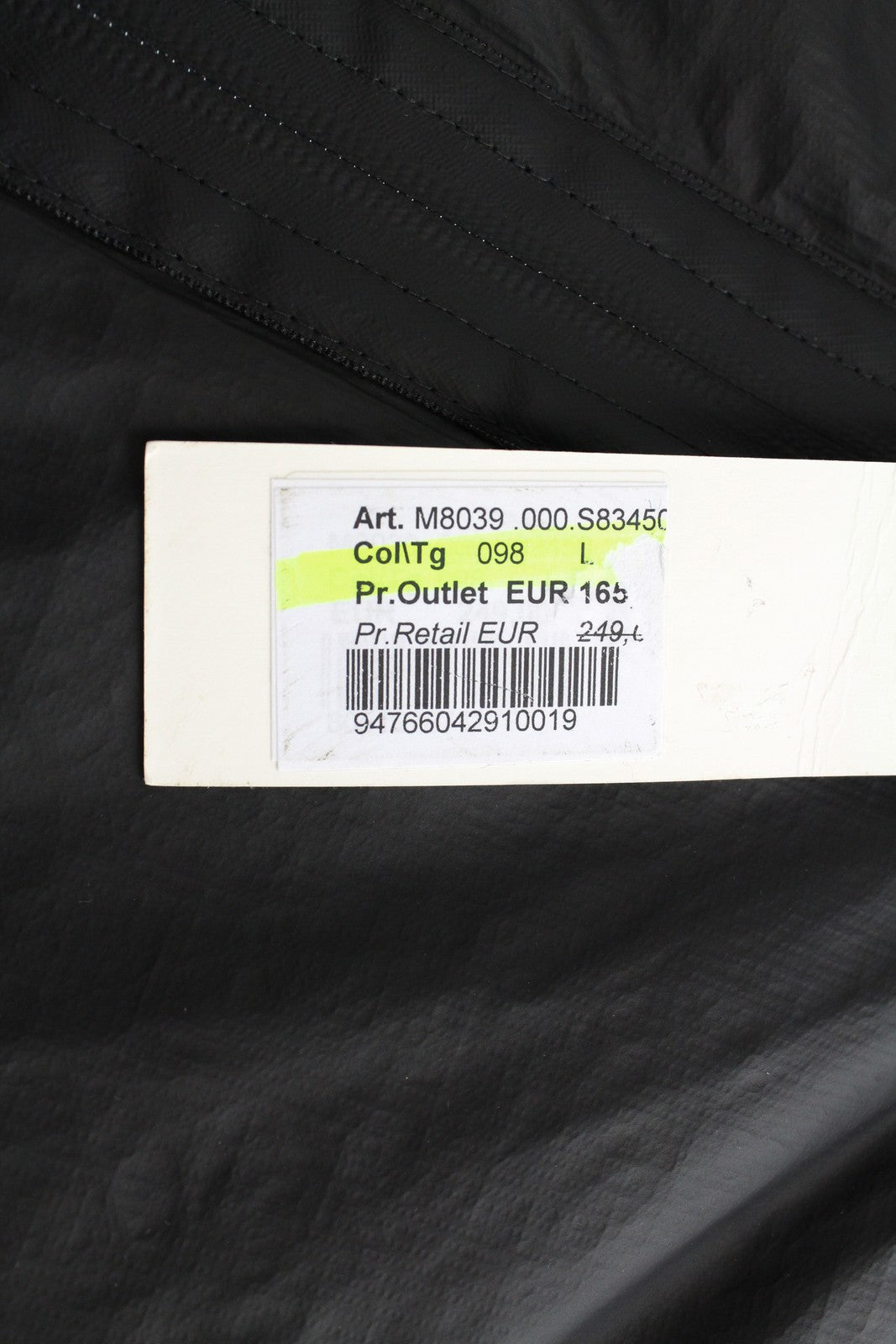 REPLAY vyriška striukė L, juoda, su pamušalu, ilga, su logotipu, viengulė lova 