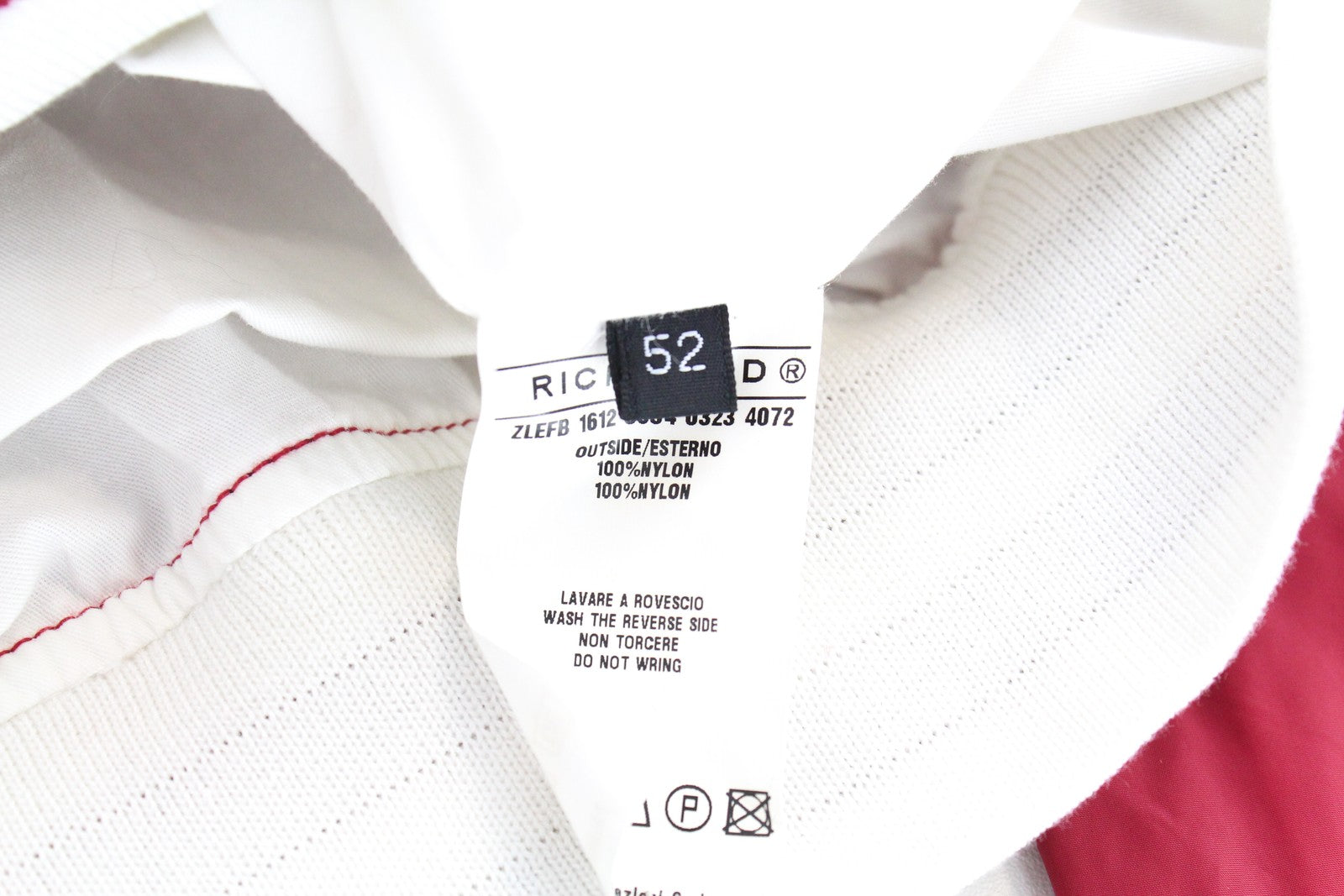 RICHMOND vyriška striukė 52 raudona, su pamušalu, ilga, lengva, užtrauktuku 