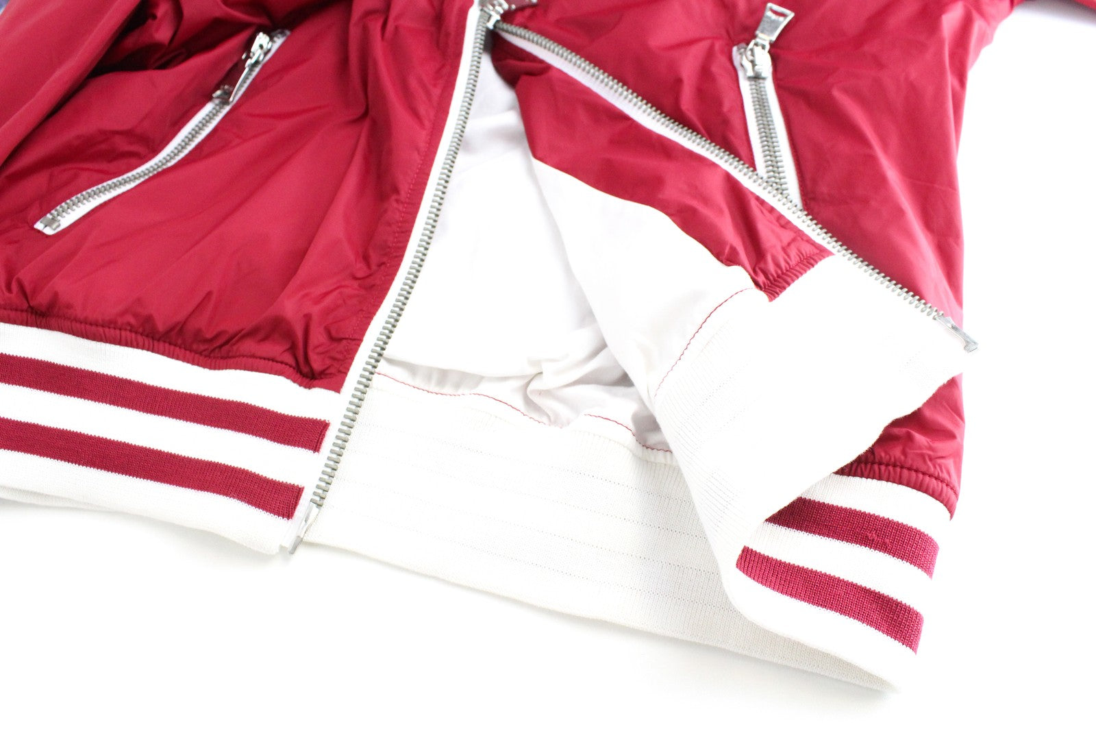 RICHMOND vyriška striukė 52 raudona, su pamušalu, ilga, lengva, užtrauktuku 