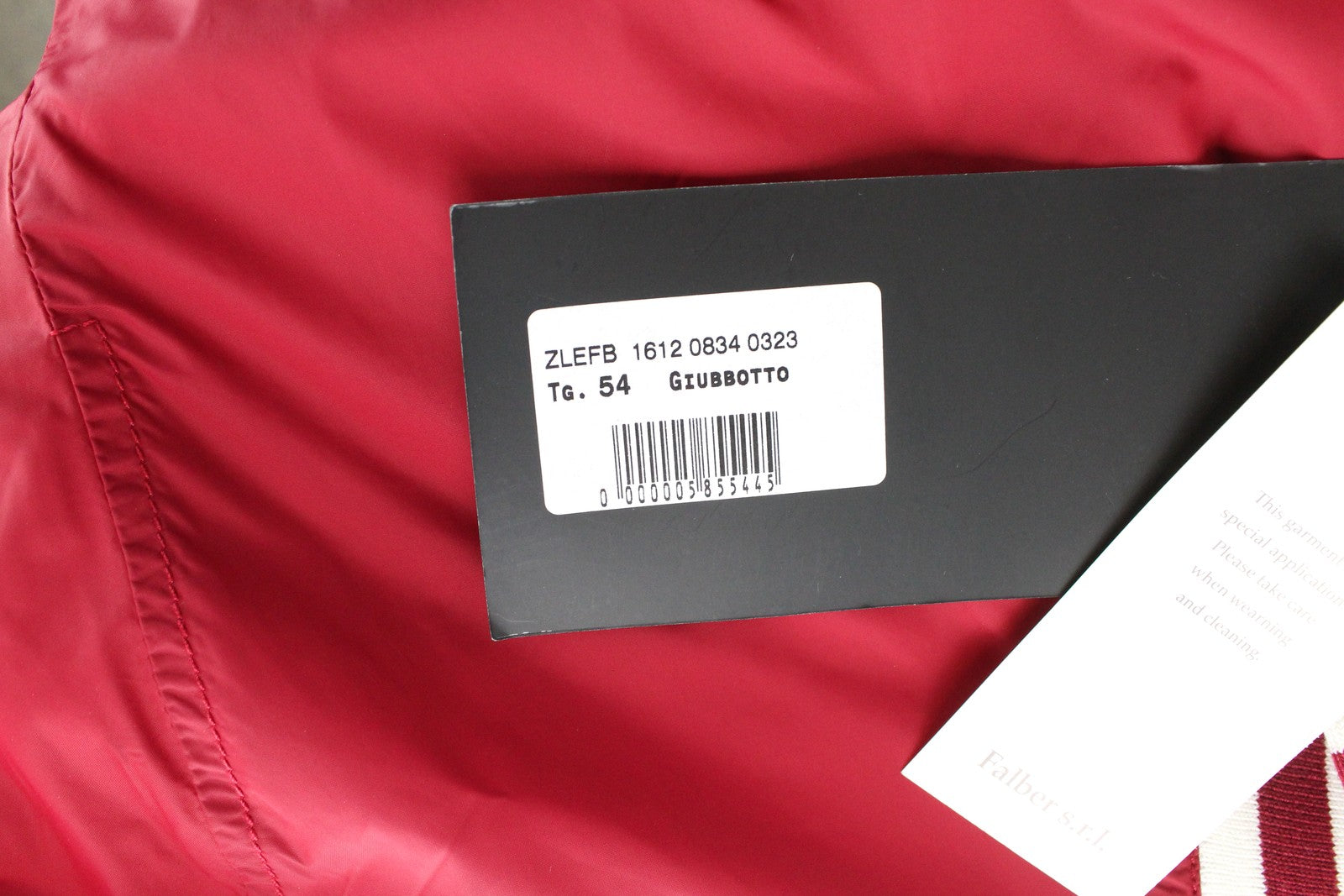 RICHMOND vyriška striukė 54 raudona, su pamušalu, ilga, lengva, užtrauktuku 