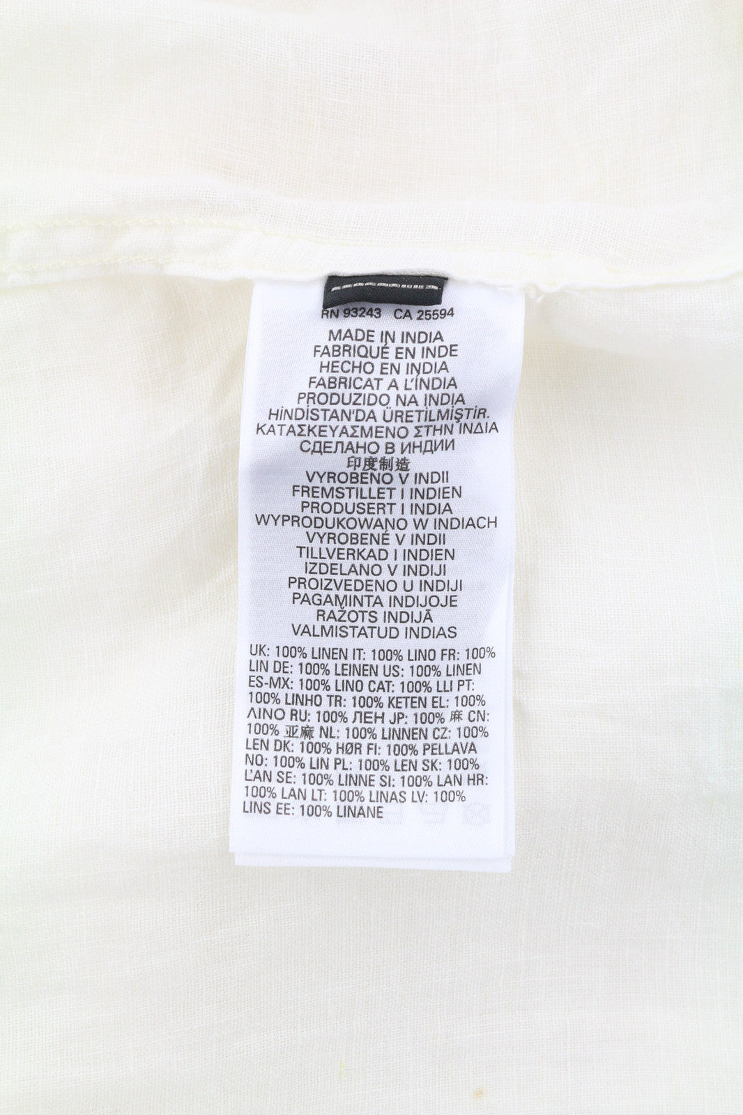 DIESEL S-Umbe-Sslab vyriški marškinėliai L, balti, trumpomis rankovėmis, lininiai, platėjančios iškirptės, RRP 150 € 