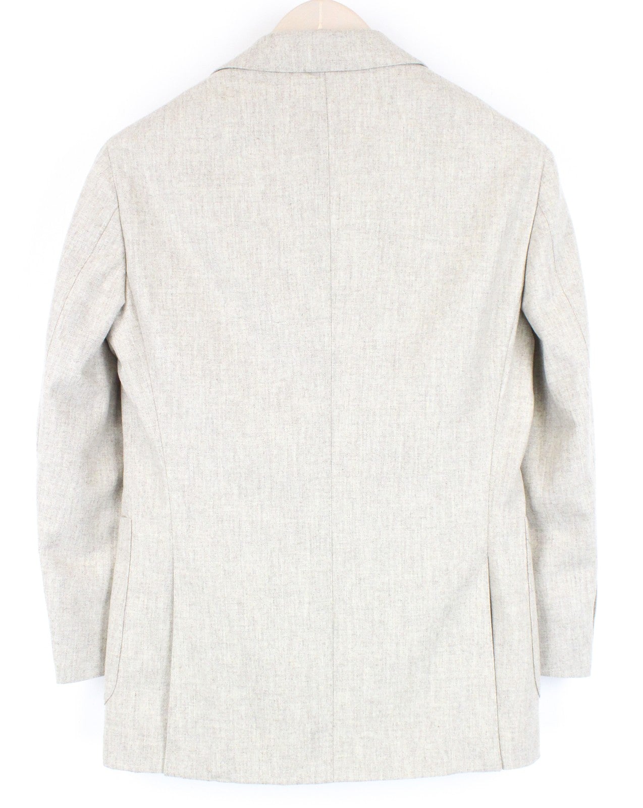 SUITSUPPLY Havana UK32R smėlio spalvos vyriškas švarkas su grynos vilnos pamušalu, vienaeilis 