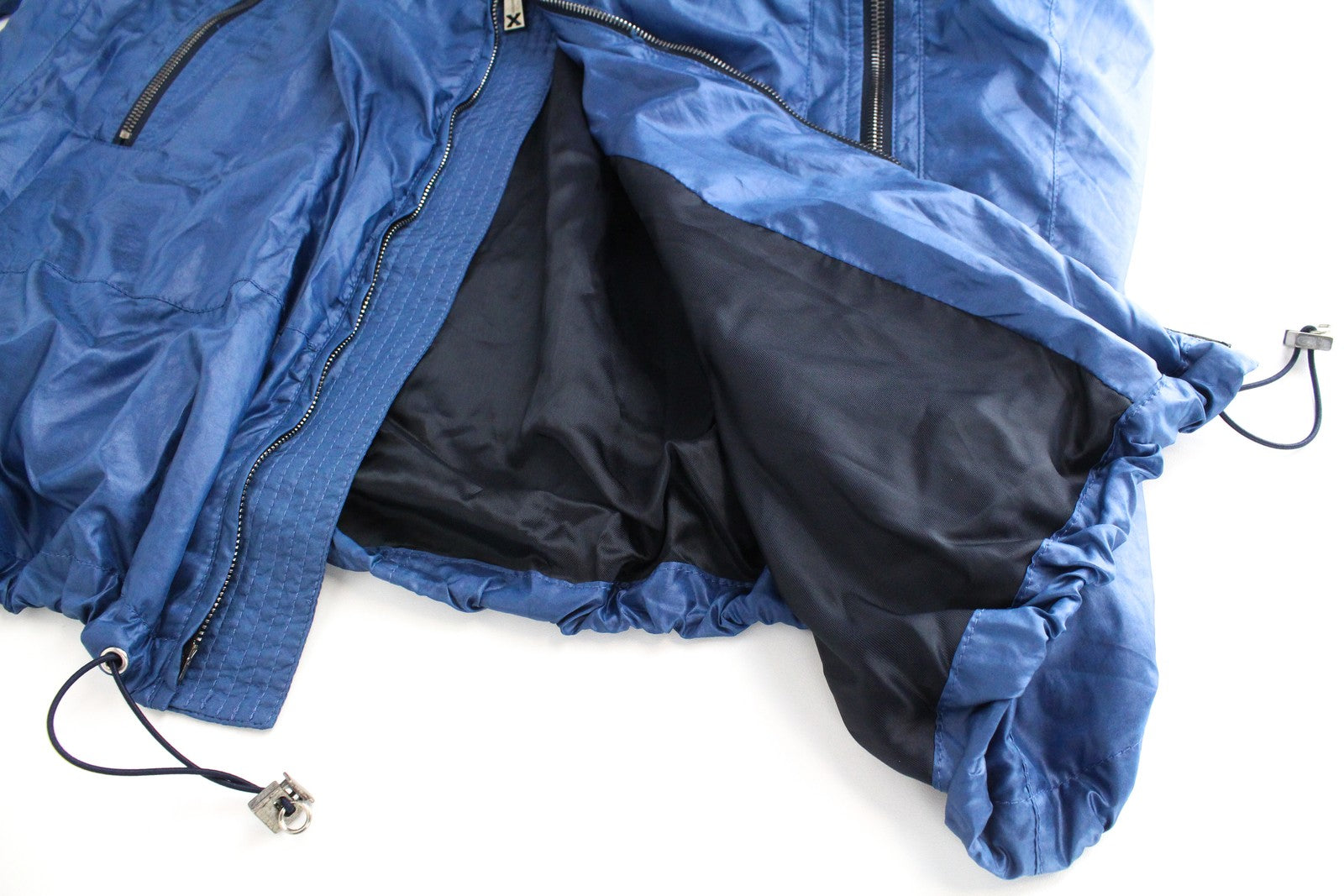 RICHMOND vyriška striukė 48 mėlyna lengva ilga su užtrauktuku 