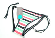 SWEATY BETTY Women Bikini S Multicolour Striped Side Tie Swimwear