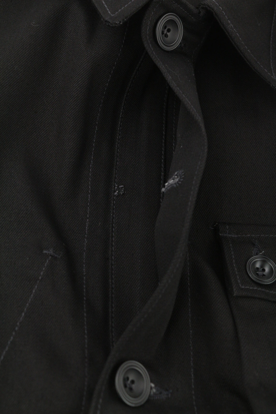 Nudie Jeans vyriška striukė M PL kaklo, juoda, be pamušalo, ekologiška medvilnė, juodos kišenės 